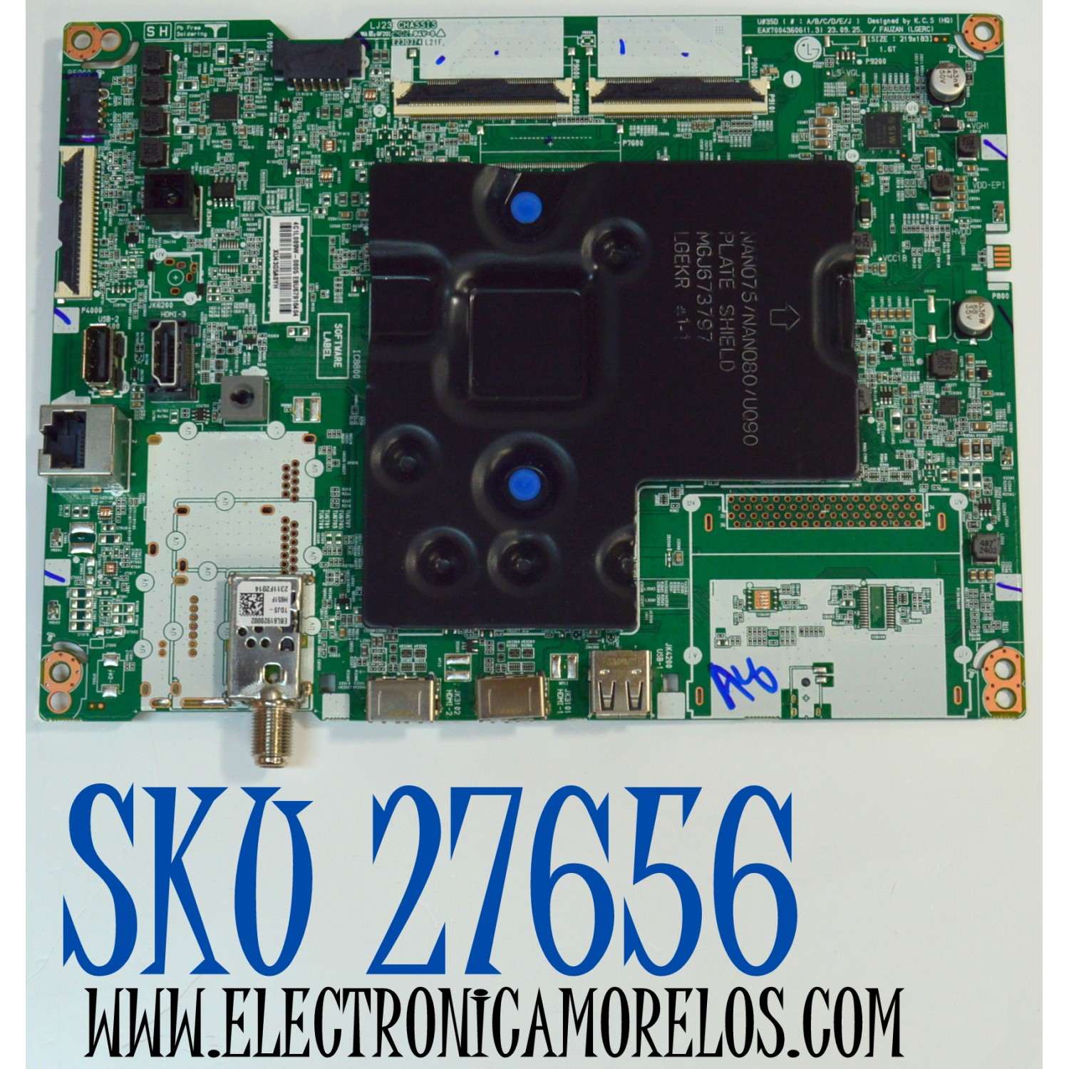 MAIN ORIGINAL PARA TV LG 4K UHD HDR SMART TV / NUMERO DE PARTE EBU67916404 / EAX70043606 / EAX70043606(1.3) / 67916404 / MODELO 55UT8000AUA / 55UT8000AUA.BUSCLJM