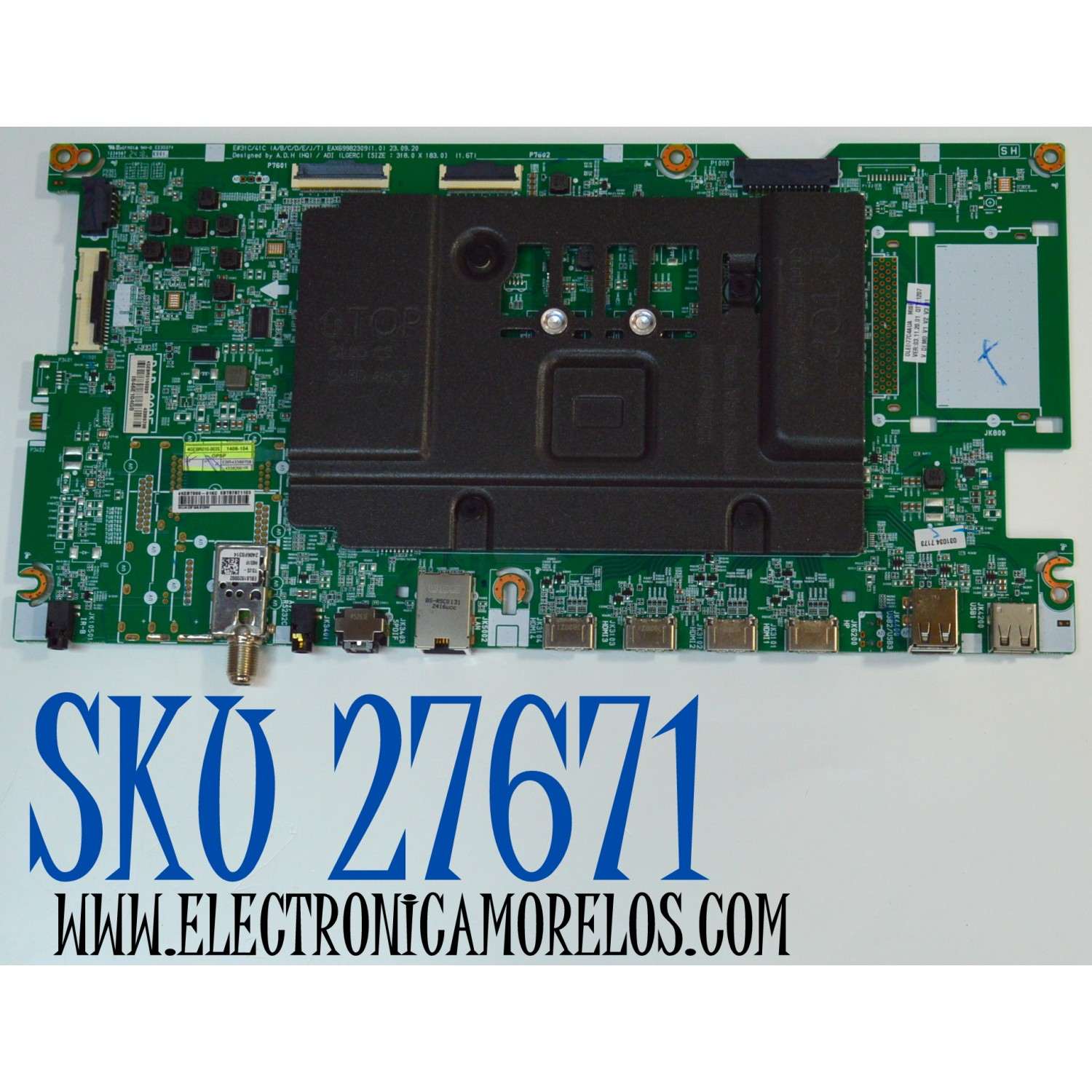 MAIN ORIGINAL PARA TV LG 4K UHD HDR SMART TV / NUMERO DE PARTE EBT67871103 / EAX69982309 / EAX69982309(1.0) / 67871103 / 43389708 / MODELO OLED77C4AUA / OLED77C4AUA.CUSQLJR