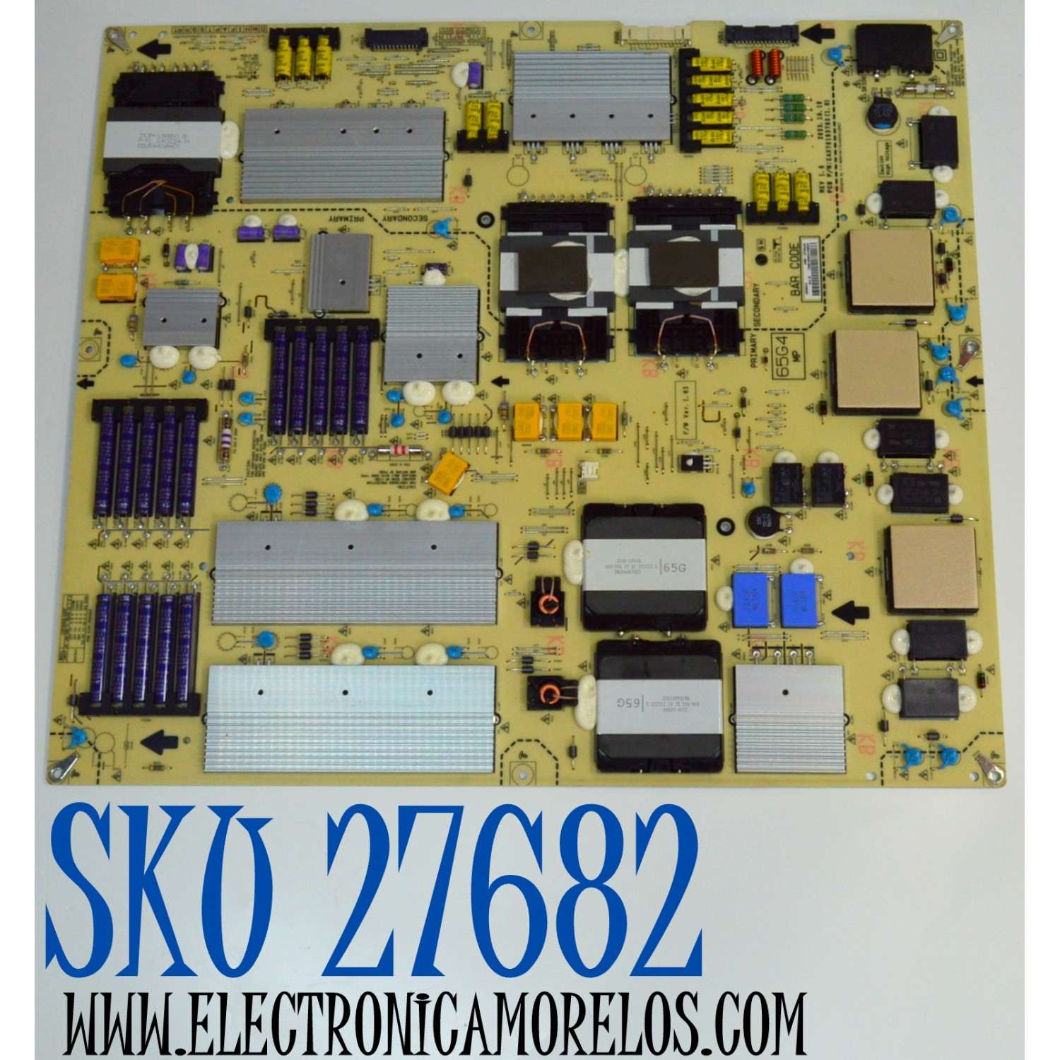 FUENTE DE PODER ORIGINAL PARA TV LG / NUMERO DE PARTE 41836301 / EAX70193703 / EAX70193703(1.0) / LGPS65G4-24OP / MODELO OLED65G4SUB / OLED65G4SUB.DUSQLJR
