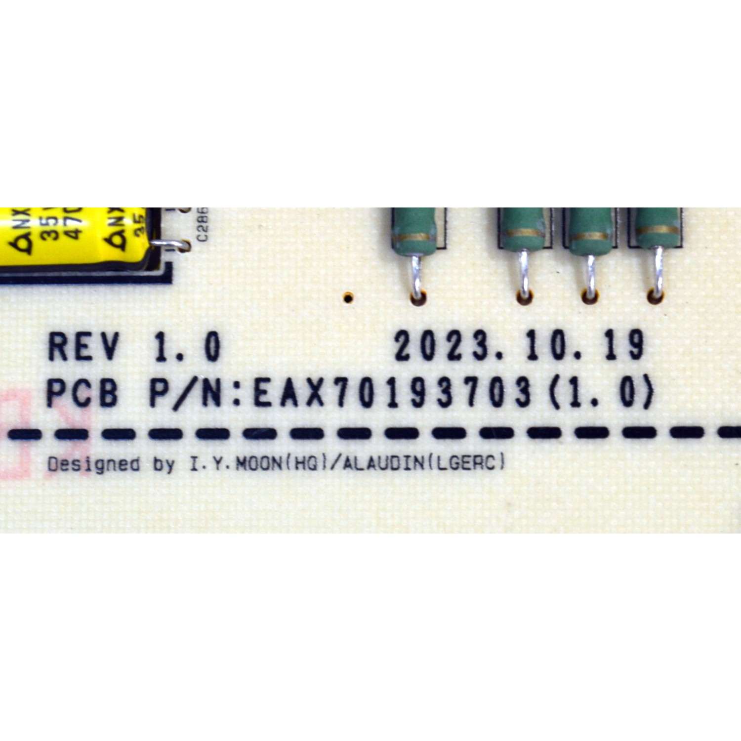 FUENTE DE PODER ORIGINAL PARA TV LG / NUMERO DE PARTE 41836301 / EAX70193703 / EAX70193703(1.0) / LGPS65G4-24OP / MODELO OLED65G4SUB / OLED65G4SUB.DUSQLJR - Imagen 2