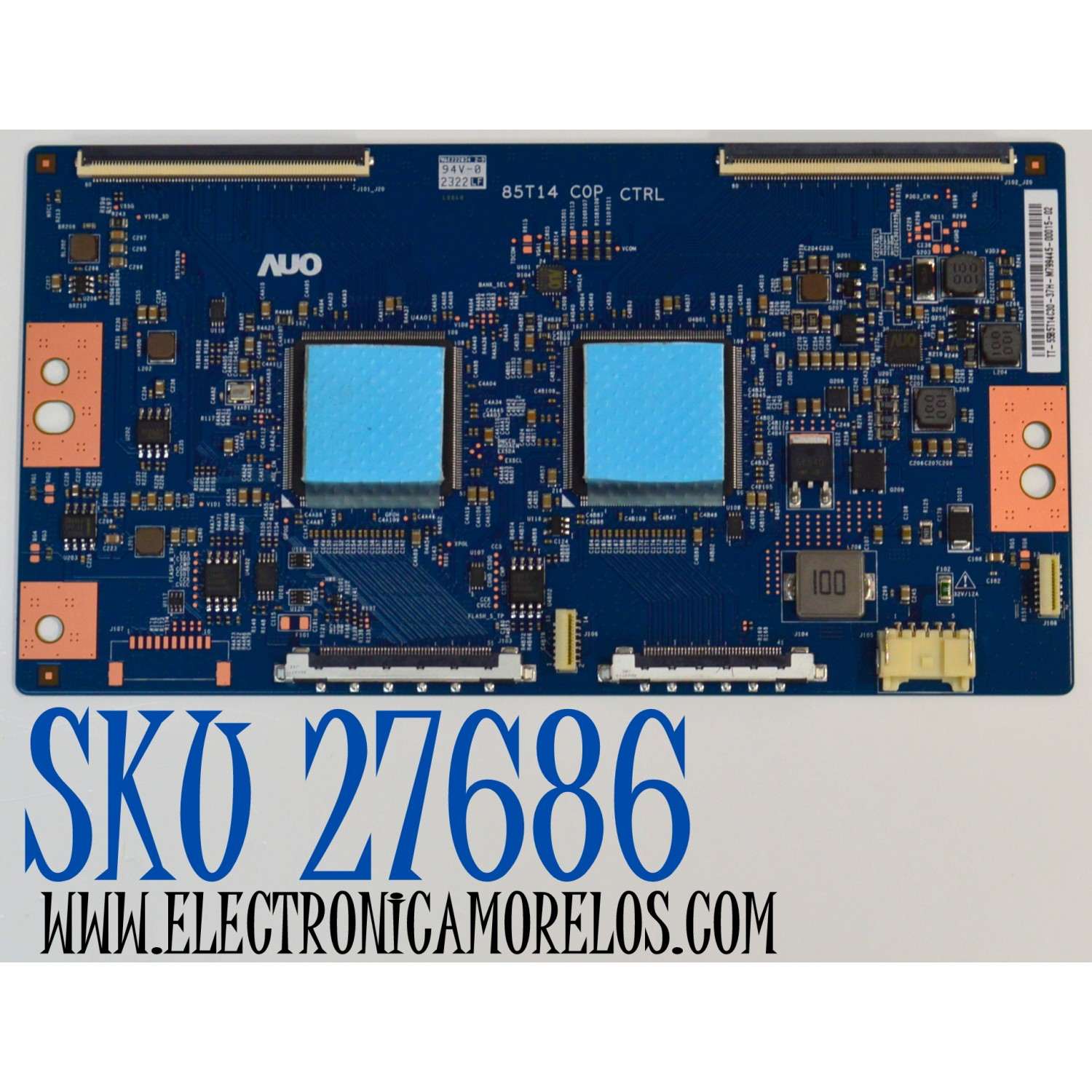 T-CON ORIGINAL PARA TV SONY / NUMERO DE PARTE 5585T14C30 / 85T14 C0P CTRL / 55.85T14.C30 / TT-5585T14C30-37H / PANEL YDDM085DGU11 / DISPLAY T850QVN03.K / MODELO XR-85X90CL / XR85X90CL