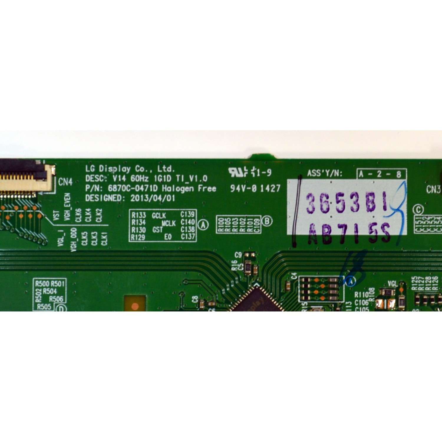 T-CON ORIGINAL PARA TV LG / NUMERO DE PARTE 6871L-3653B / 6870C-0471D / 3653B / PANEL LC420DUE (FG)(A3) / MODELO 42LB5600-UH / 42LB5600-UH.BUSWLJR - Imagen 2