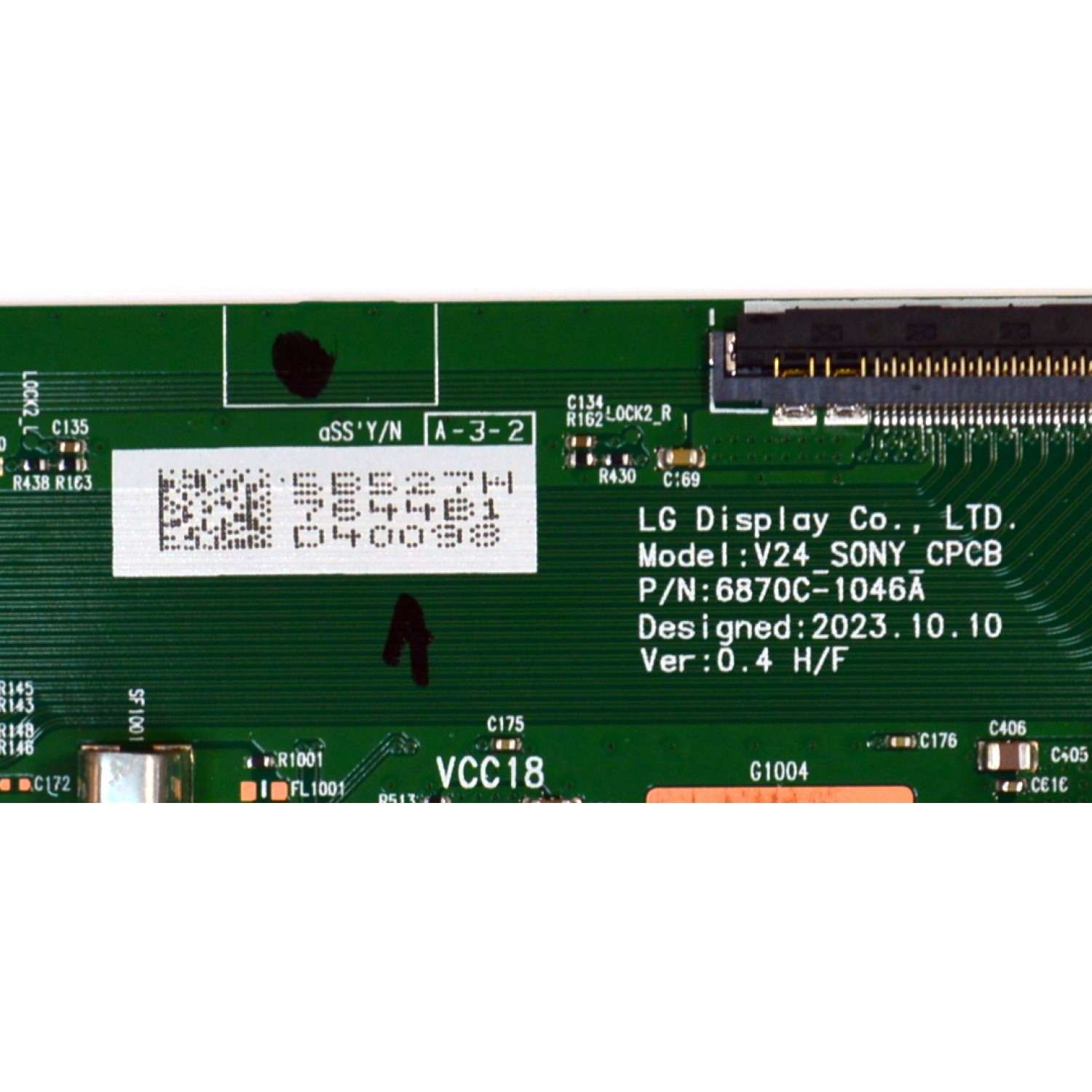 T-CON ORIGINAL PARA TV SONY / NUMERO DE PARTE 6871L-7644B / 6870C-1046A / LE550PQL (HS)(E1 / 7644B / MODELO K-55XR80 / K55XR80 - Imagen 3