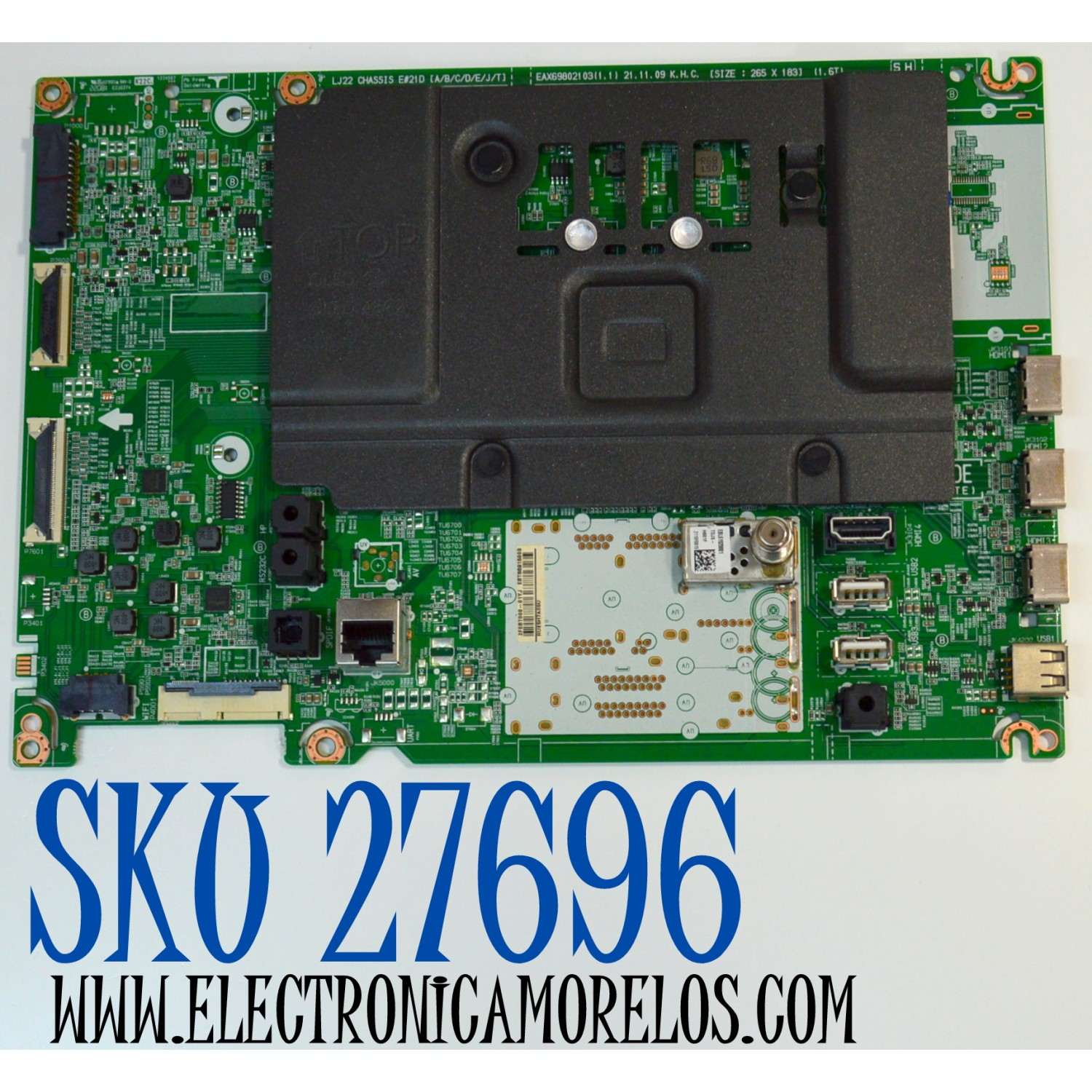 MAIN ORIGINAL PARA TV LG 4K UHD HDR SMART TV / NUMEOR DE PARTE EBT66915009 / EAX69802103 / EAX69802103(1.1) / 66915009 / PANEL AC480AQL / MODELO OLED48C2AUA / OLED48C2AUA.DUSQLJR