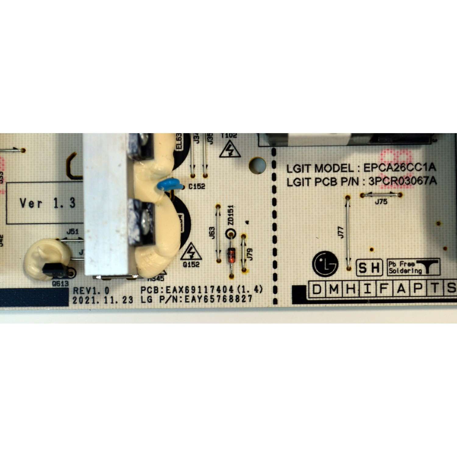 FUENTE DE PODER ORIGINAL PARA TV LG / NUMERO DE PARTE EAY65768827 / EAX69117404 / EAX69117404(1.4) / 65768827 / EPCA26CC1A / 3PCR03067A / LGP48CX-20OP / PANEL AC480AQL / MODELO OLED48C2AUA / OLED48C2AUA.DUSQLJR - Imagen 2