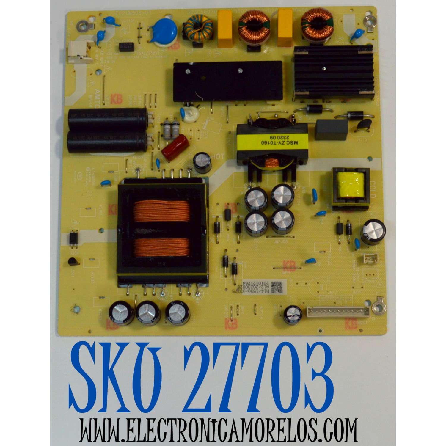 FUENTE DE PODER PARA TV ROKU SELECT SERIES / NUMERO DE PARTE TV5507-ZC02-02 / 514C5507M14 / TV5507-ZC02-02(D) / 303C550706D / E021M506-D1 / M14/1590-03775 / 2010121764 / DISPLAY ST5461D18-2 VER.2.1 / BOARD CSU05-XR-1 / CSU05-XL-1 / MODELO 55R4A5X / 55R4AX