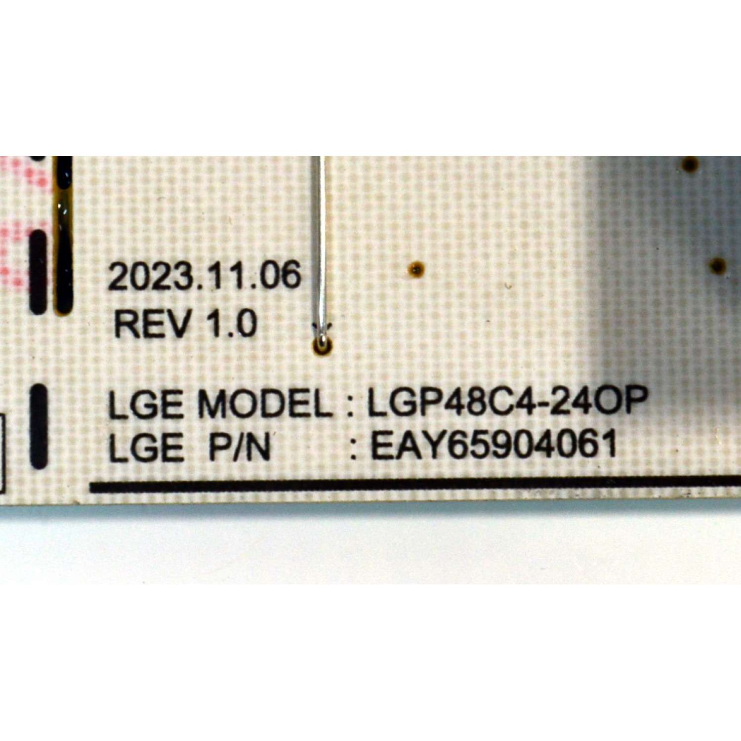 FUENTE DE PODER ORIGINAL PARA TV LG / NUMERO DE PARTE EAY65904061 / LGP48C4-24OP / 65904061 / PANEL AC480AQW / MODELO OLED48C4AUA / OLED48C4AUA.DUSQLJR - Imagen 2