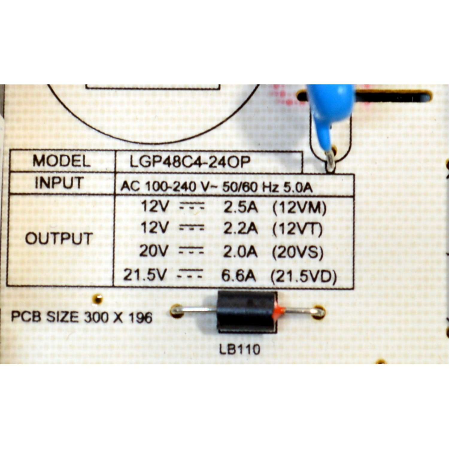 FUENTE DE PODER ORIGINAL PARA TV LG / NUMERO DE PARTE EAY65904061 / LGP48C4-24OP / 65904061 / PANEL AC480AQW / MODELO OLED48C4AUA / OLED48C4AUA.DUSQLJR - Imagen 4