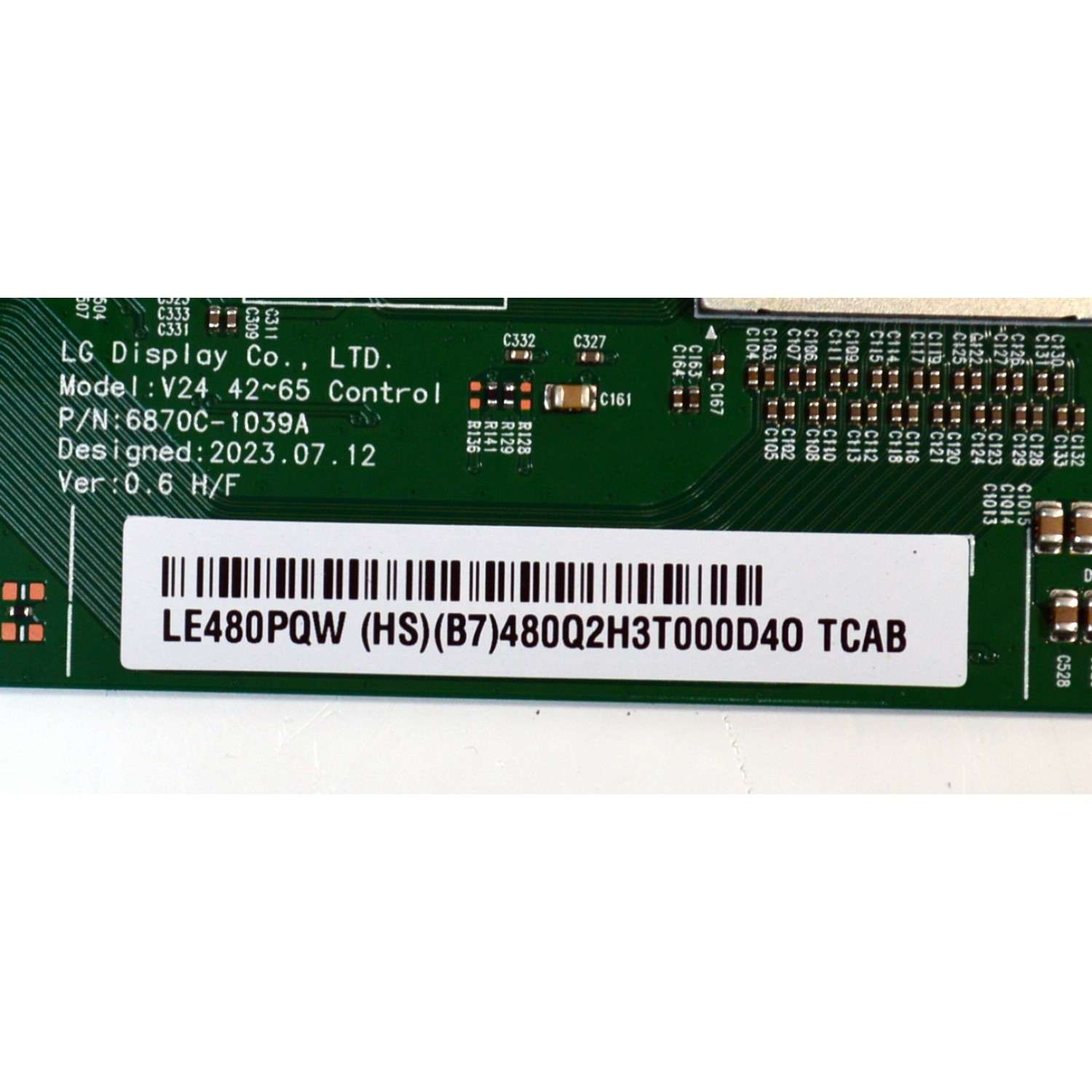 T-CON ORIGINAL PARA TV LG / NUMERO DE PARTE 6871L-7794A / 6870C-1039A / LE480PQW (HS)(B7) / 7794A / PANEL AC480AQW / MODELO OLED48C4AUA / OLED48C4AUA.DUSQLJR - Imagen 3