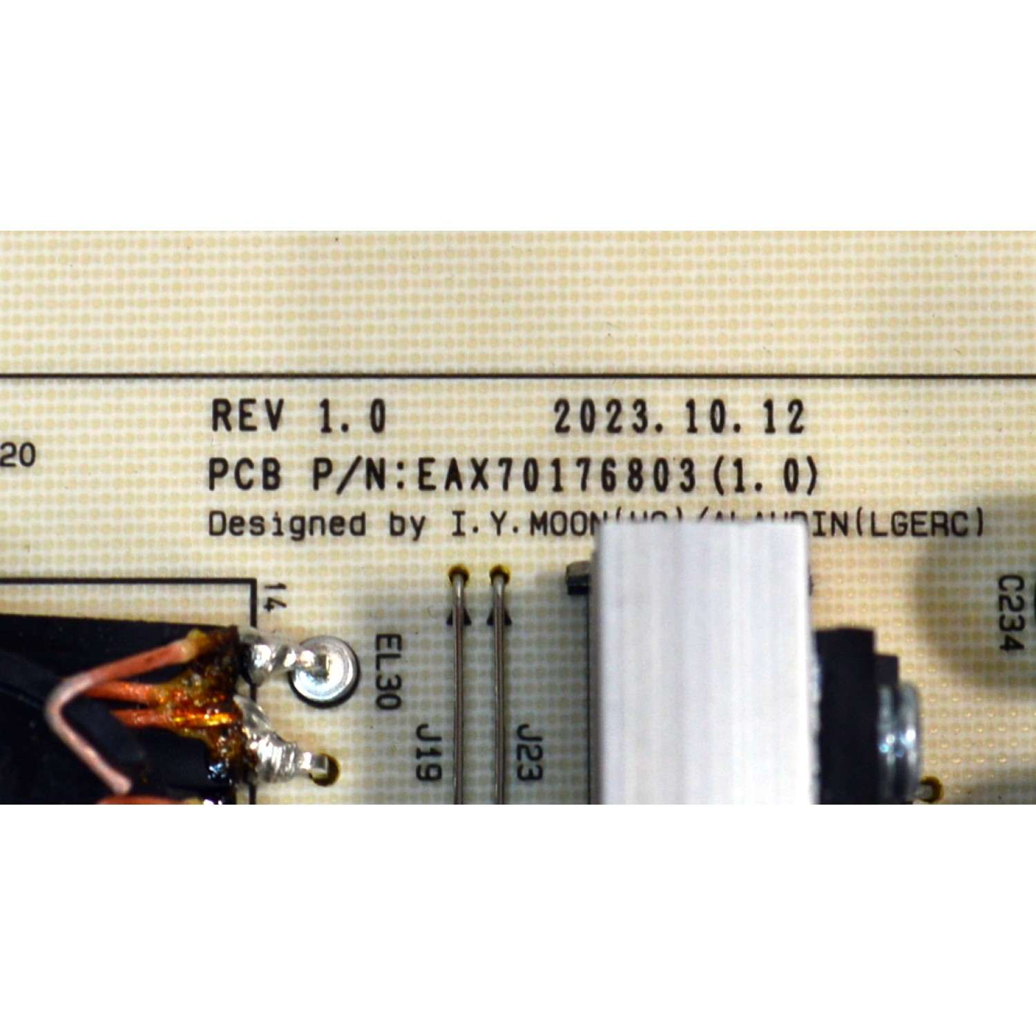 FUENTE DE PODER ORIGINAL PARA TV LG / NUMERO DE PARTE 37906511 / EAX70176803 / EAX70176803(1.0) / LGPS55C4-24OP / PANEL AC550AQW / MODELO OLED55C4AUA / OLED55C4AUA.DUSQLJR - Imagen 3
