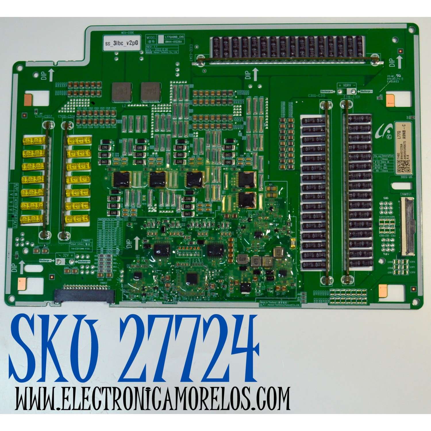 LED DRIVER ORIGINAL PARA TV SAMSUNG / NUMERO DE PARTE BN44-01226A / L77QA9NB_CHS / BN4401226A / PANEL CY-AD077FLLV2H / MODELO QN77S95DDFXZA FD01 / QN77S95DAFXZA