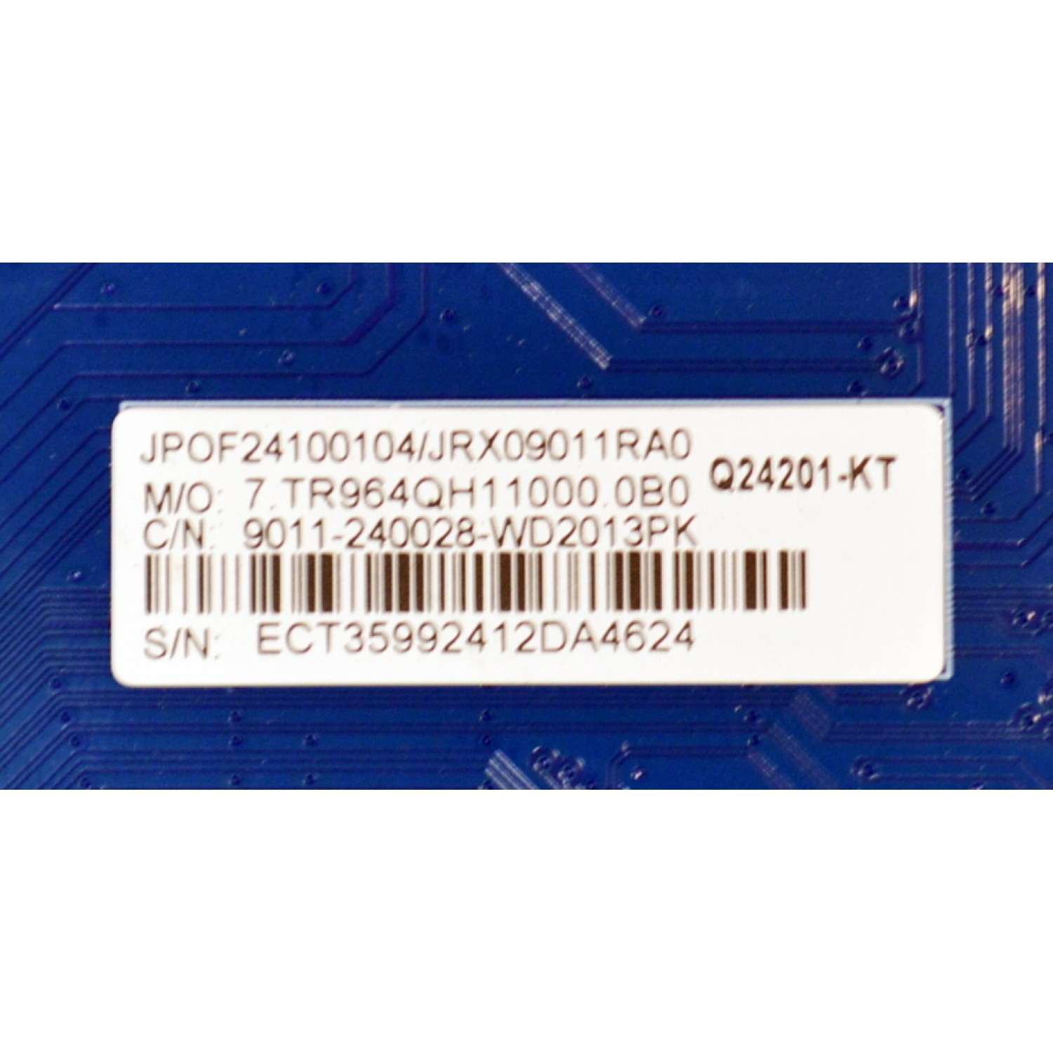 MAIN ORIGINAL PARA TV ONN ROKU 4K UHD HDR / NUMERO DE PARTE 9011-240028-WD2013PK / CVR964_QH / 7.TR964QH11000.0B0 / Q24201-KT / JRX09011RA0 / 24C1801151 / JPOF24100104 / PANEL K430WDJ1 / DISPLAY HV430QUB-F70 / MODELO 100012584 43" - Imagen 4