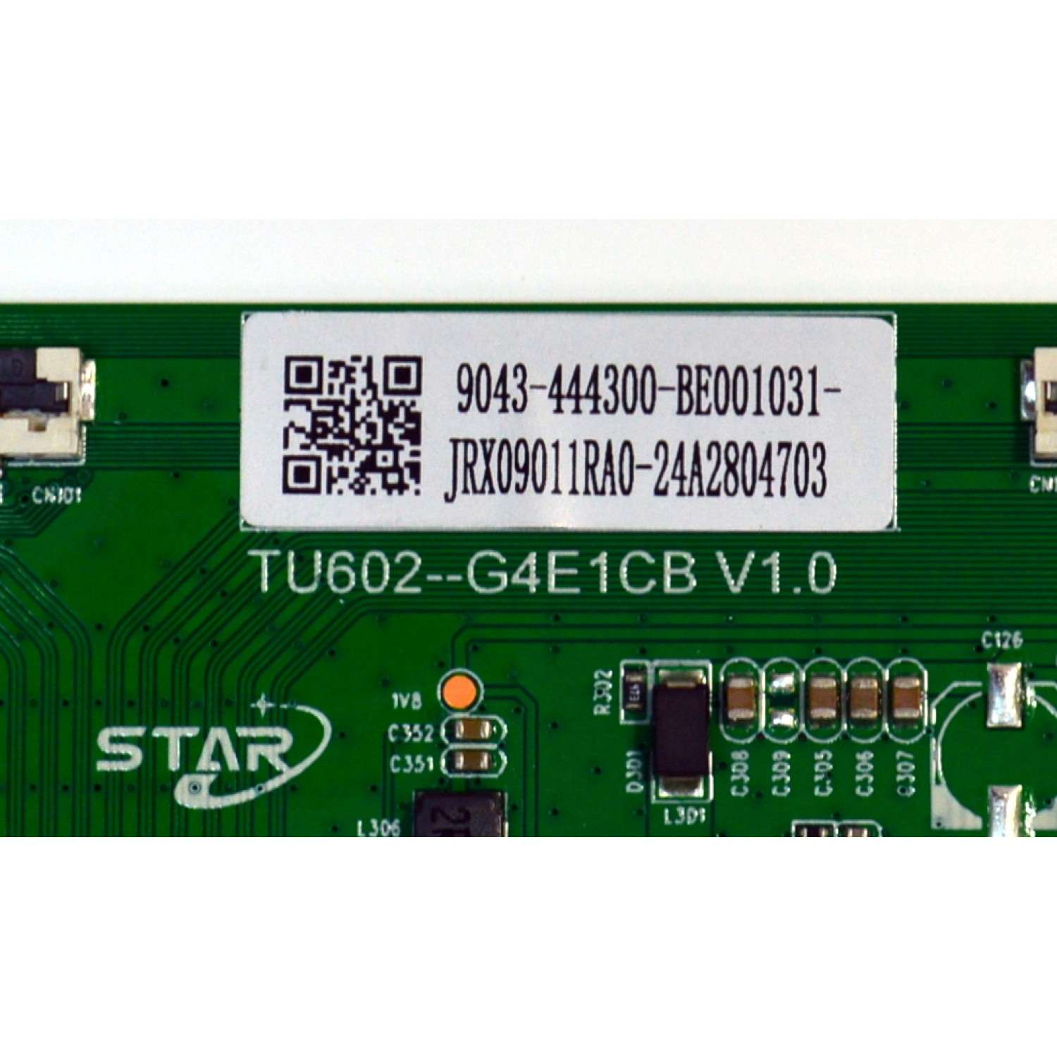 T-CON ORIGINAL PARA TV ONN / NUMERO DE PARTE 9043-444300-BE001031 / TU602-G4E1CB V1.0 / JRX09011RA0 / 24A2804703 / PANEL K430WDJ1 / HV430QUB-F70 / MODELO 100012584 43" - Imagen 2