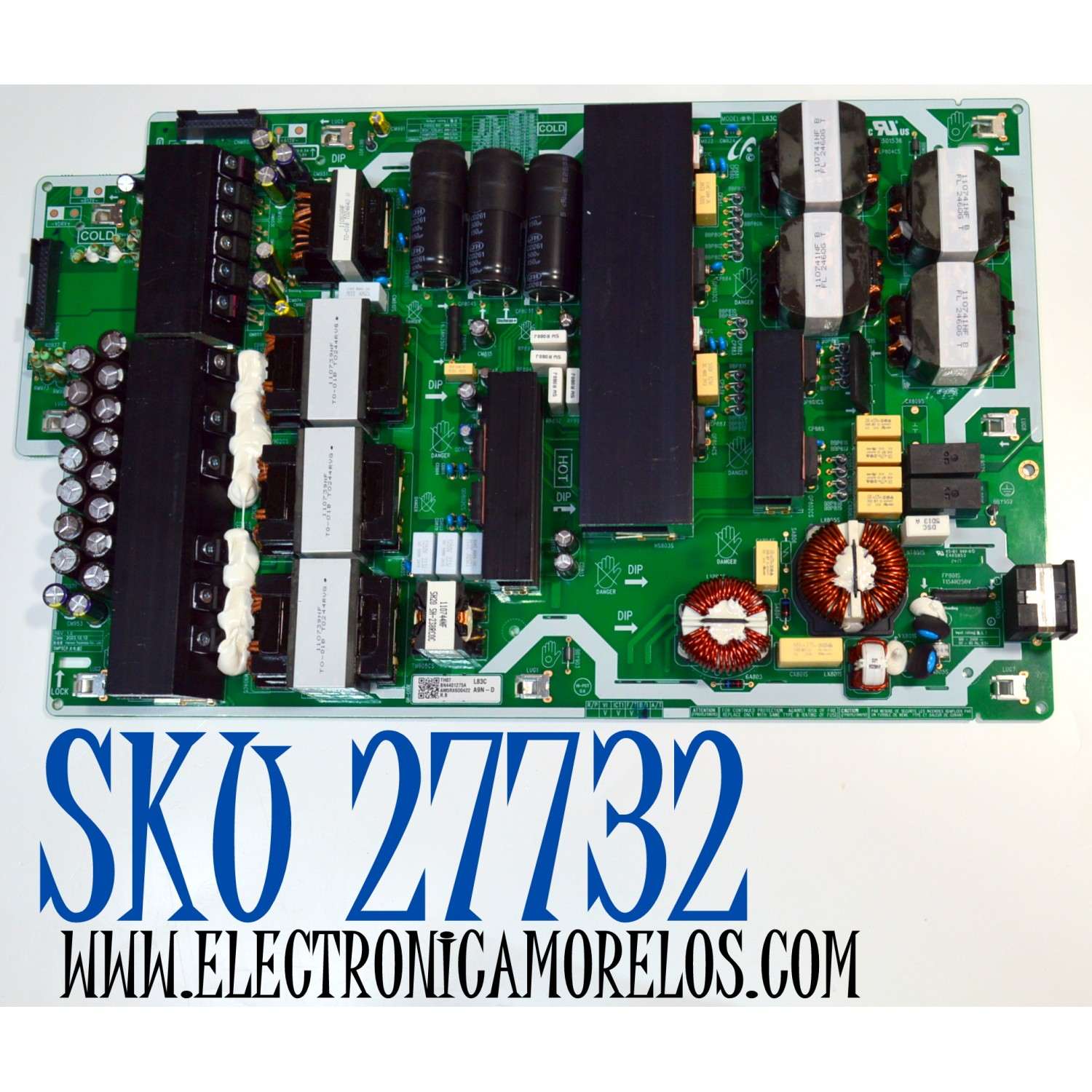 FUENTE DE PODER ORIGINAL PARA TV SAMSUNG / NUMERO DE PARTE BN44-01275A / L83CA9N_DHS / BN4401275A / MODELO QN83S90DDE