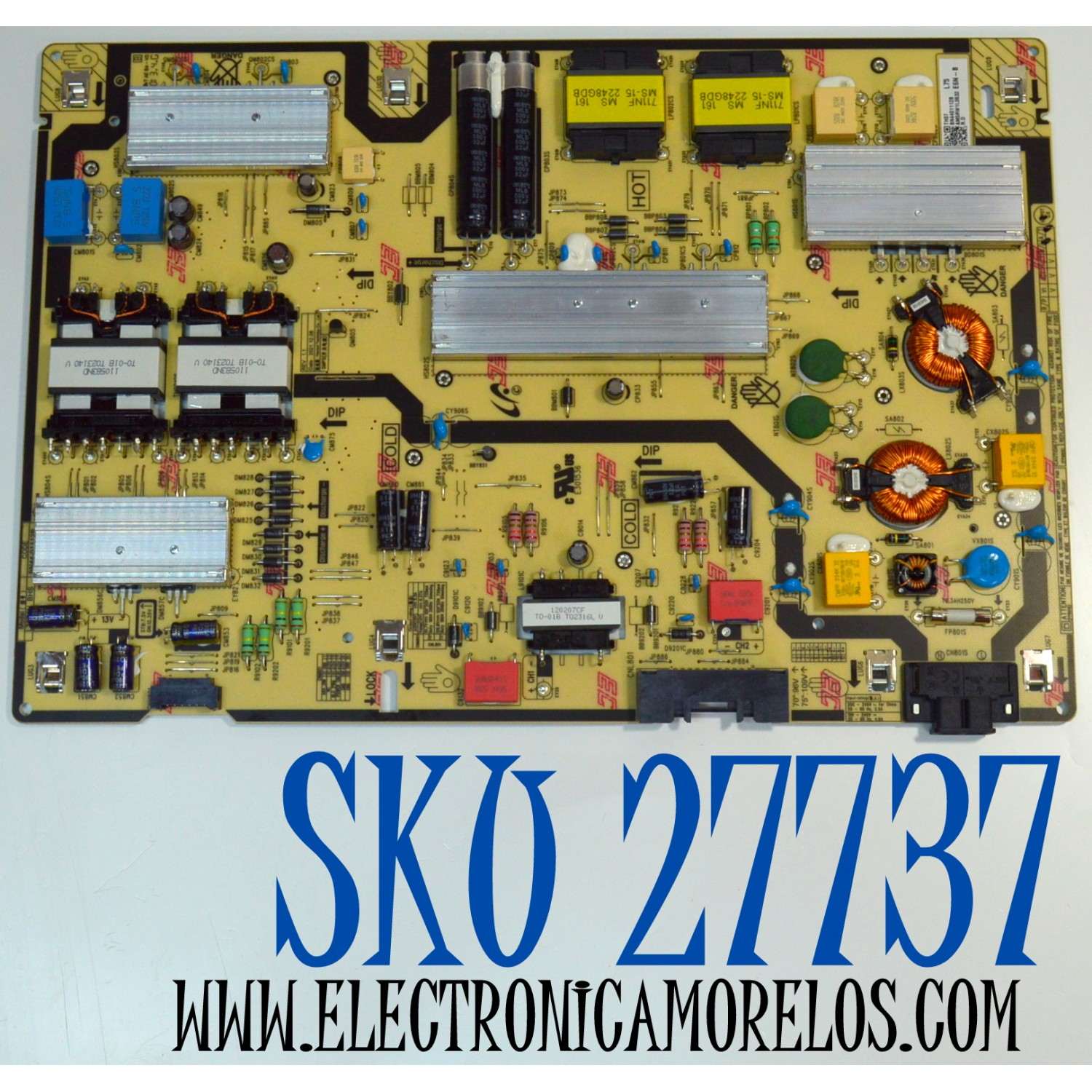 FUENTE DE PODER ORIGINAL PARA TV SAMSUNG / NUMERO DE PARTE BN44-01112B / L75E6N_BHS / BN4401112B / MODELOS UN75CU8000BXZA UB01 / UN75CU8000FXZA CB02 / HG75BU800NFXZA UA01 / HG75BU800NFXZA UA02 / UN75DU8000B