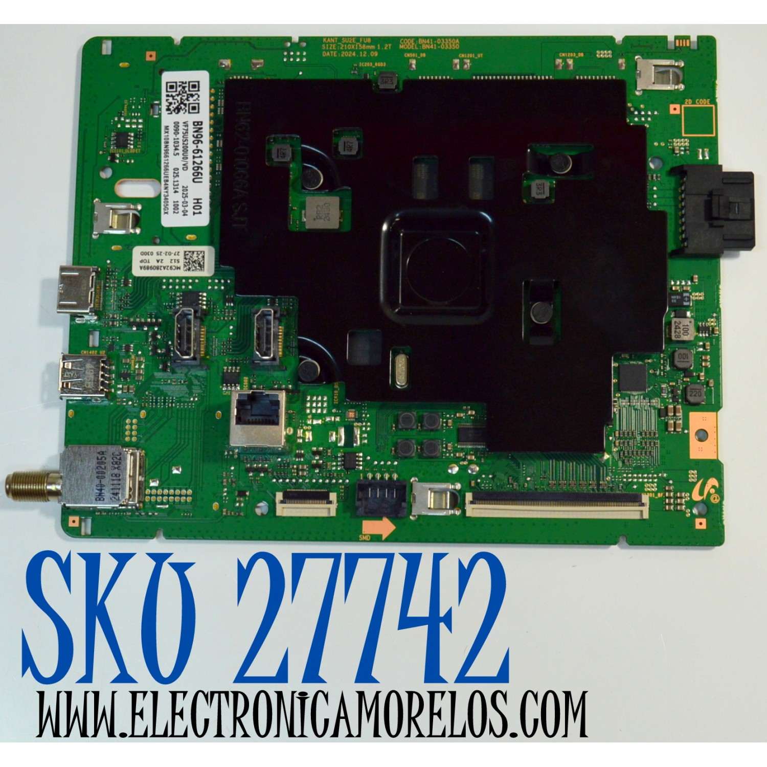 MAIN ORIGINAL PARA TV SAMSUNG 4K UHD HDR SMART TV / NUMERO DE PARTE BN96-61266U / BN41-03350A / BN41-03350 / KANT_SU2E_FU8 / BN9661266U / PANEL CY-BF075HGHV8H / DISPLAY ST7461D03-9 V2.1 / MODELO UN75U8000FDXZA / UN75U8000FDXZA CB01
