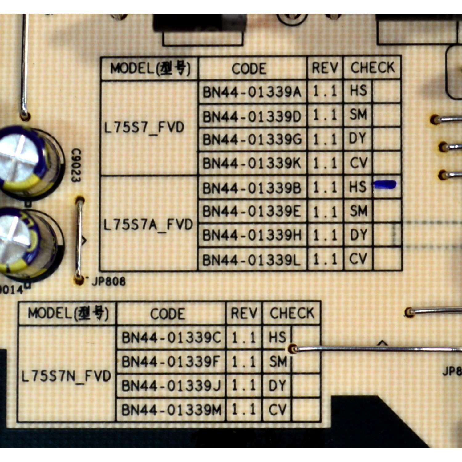 FUENTE DE PODER ORIGINAL PARA TV SAMSUNG / NUMERO DE PARTE BN44-01339B / L75S7A_FVD / BN4401339B / PANEL CY-BF075HGHV8H / CY-BF070HGLV3H / DISPLAY ST7461D03-9 V2.1 / MODELO UN75U8000FDXZA / UN75U8000FDXZA CB02 / UN70U8000FBXZA GB02 / UN70U8000FBXZA - Imagen 3