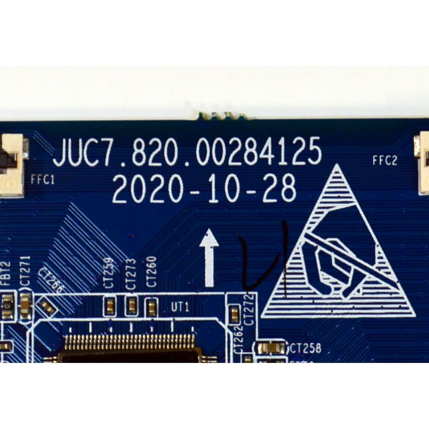 T-CON ORIGINAL PARA TV ONN / NUMERO DE PARTE JUC7.820.00284125 / 18134210034 / 2E08933A0 / 99D21N6T034690 / PANEL C500Y19-5C / DISPLAY CC500PV5D VER.17 / MODELO 100012585 50" - Imagen 3
