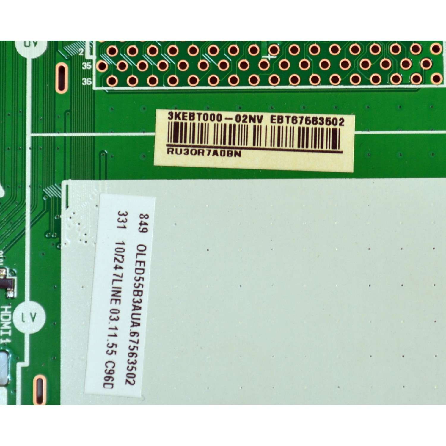 MAIN ORIGINAL PARA TV LG 4K UHD HDR SMART TV / NUMERO DE PARTE EBT67563502 / EAX70004004 / EAX70004004 (1.0) / 67563502 / PANEL AC550AQL / DISPLAY LE550PQL (HP)(AH) / MODELO OLED55B3AUA / OLED55B3AUA.DUSQLJR - Imagen 3
