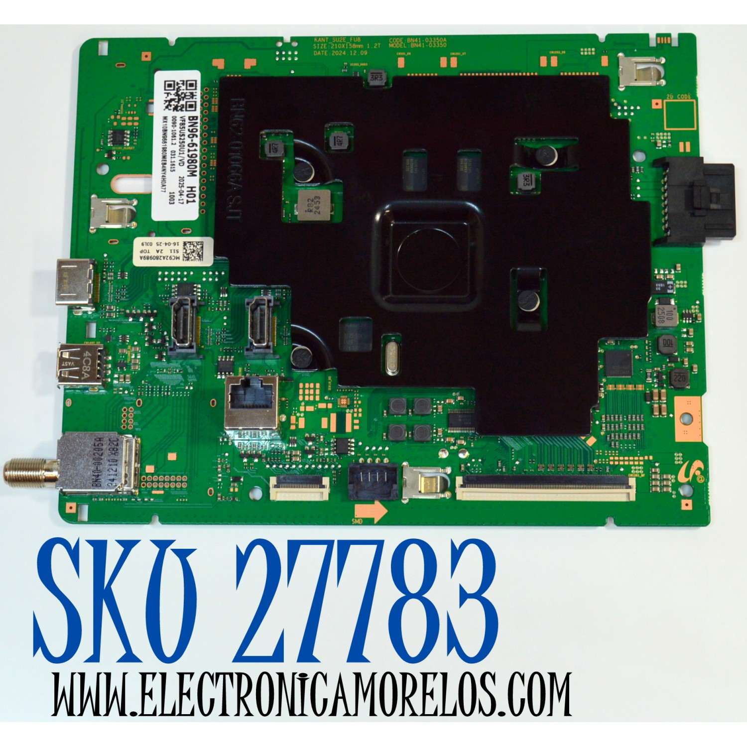 MAIN ORIGINAL PARA TV SAMSUNG 4K UHD HDR / NUMERO DE PARTE BN96-61980M / BN41-03350A / BN41-03350 / KANT_SU2E_FU8 / BN9661980M  / PANEL CY-BF085HGNV3H / DISPLAY V850DJ2-Q01 / BN96-59943A / MODELO UN85U8000FBXZA / UN85U8000FBXZA DB03