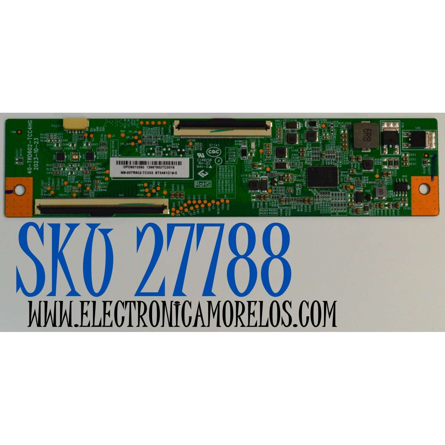 T-CON ORIGINAL PARA TV PANDA / NUMERO DE PARTE M8-00TR602-TC003 / 40-TRD602-TCC4HG / ST5461D19-5 / DFD9010590 / 12987852TC0016 / E148158 / DISPLAY ST5461D19-5 / MODELO 55"