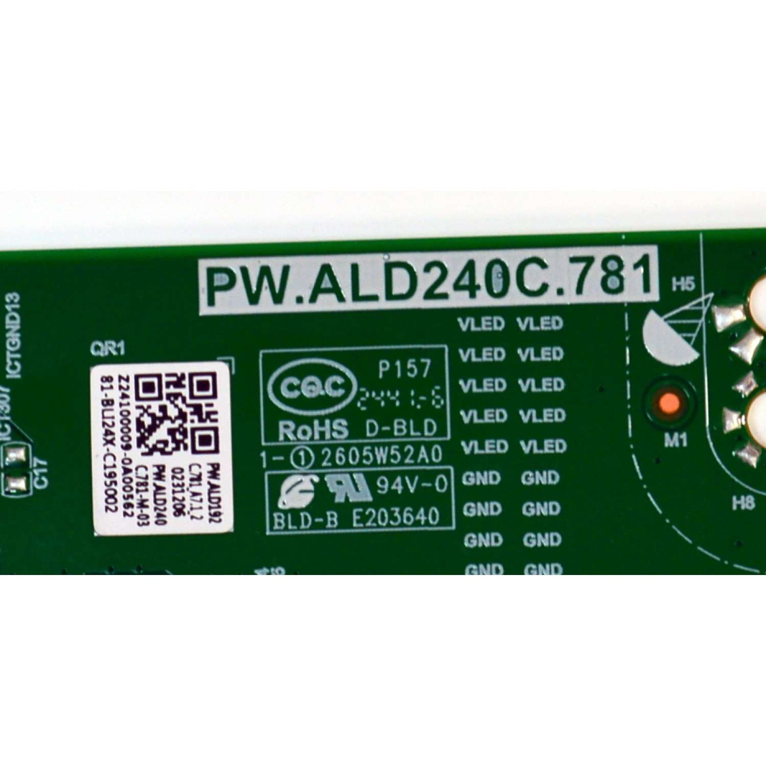 LED DRIVER ORIGINAL PARA TV PANASONIC / NUMERO DE PARTE 81-BLI24X-C195002 / PW.ALD240C.781 / Z24100009-0A00562 / PW.ALD240C.781.A7.1.2 / PW.ALD240C.781-M-03 / PANEL LVU650CSDX E1016 / DISPLAY ST6451D08-5 VER.2.2  / MODELO TV-65W95APK - Imagen 2