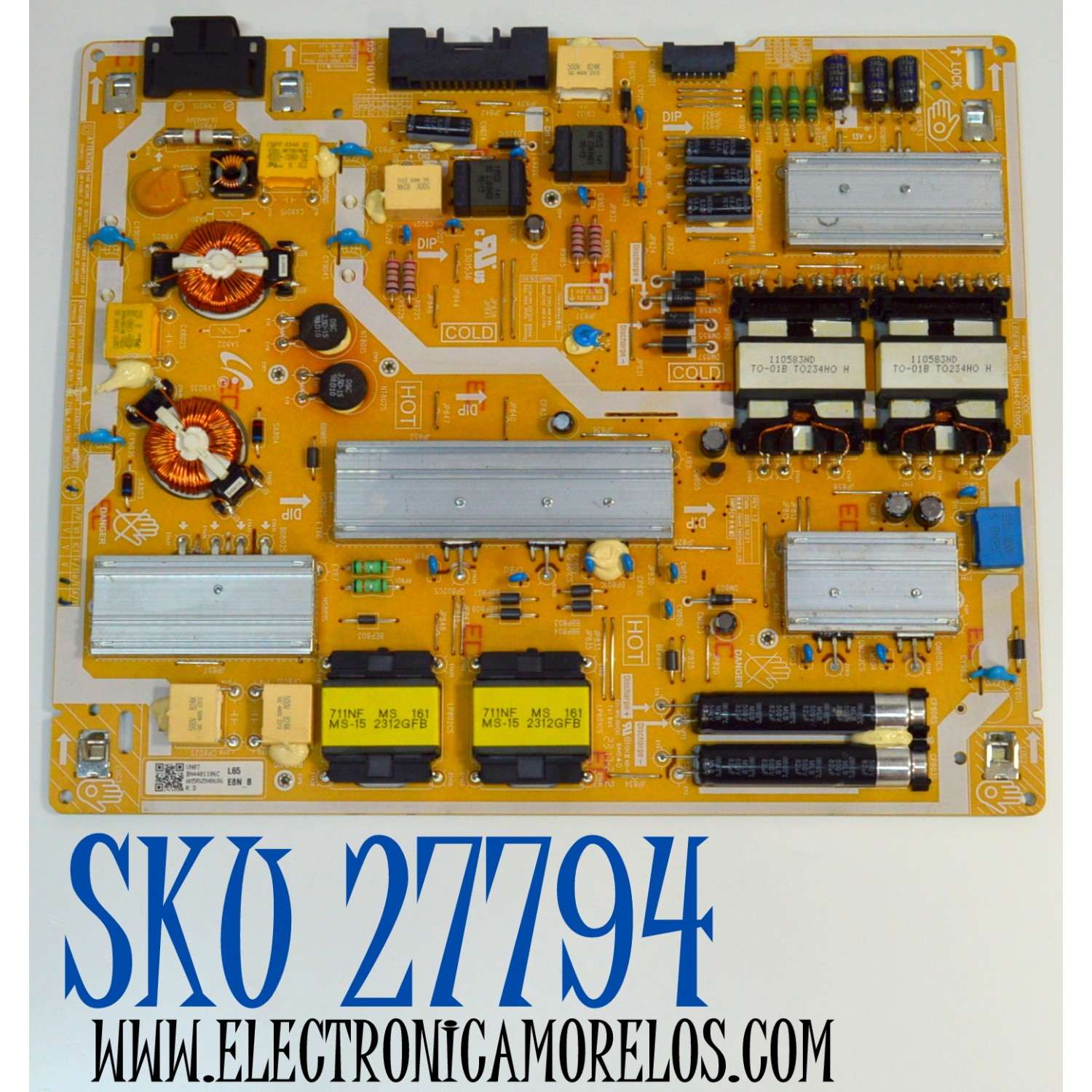 FUENTE DE PODER ORIGINAL PARA TV SAMSUNG / NUMERO DE PARTE BN44-01106C / L65E8N_BHS / TM902CS / BN4401106C / PANEL CY-QC065FGLV4H / DISPLAY LSF650FF16-R01 / BN96-54317A / MODELO QN65Q70CAFXZA / QN65Q70CAFXZA FD03 / QN65Q70CDFXZA FD01