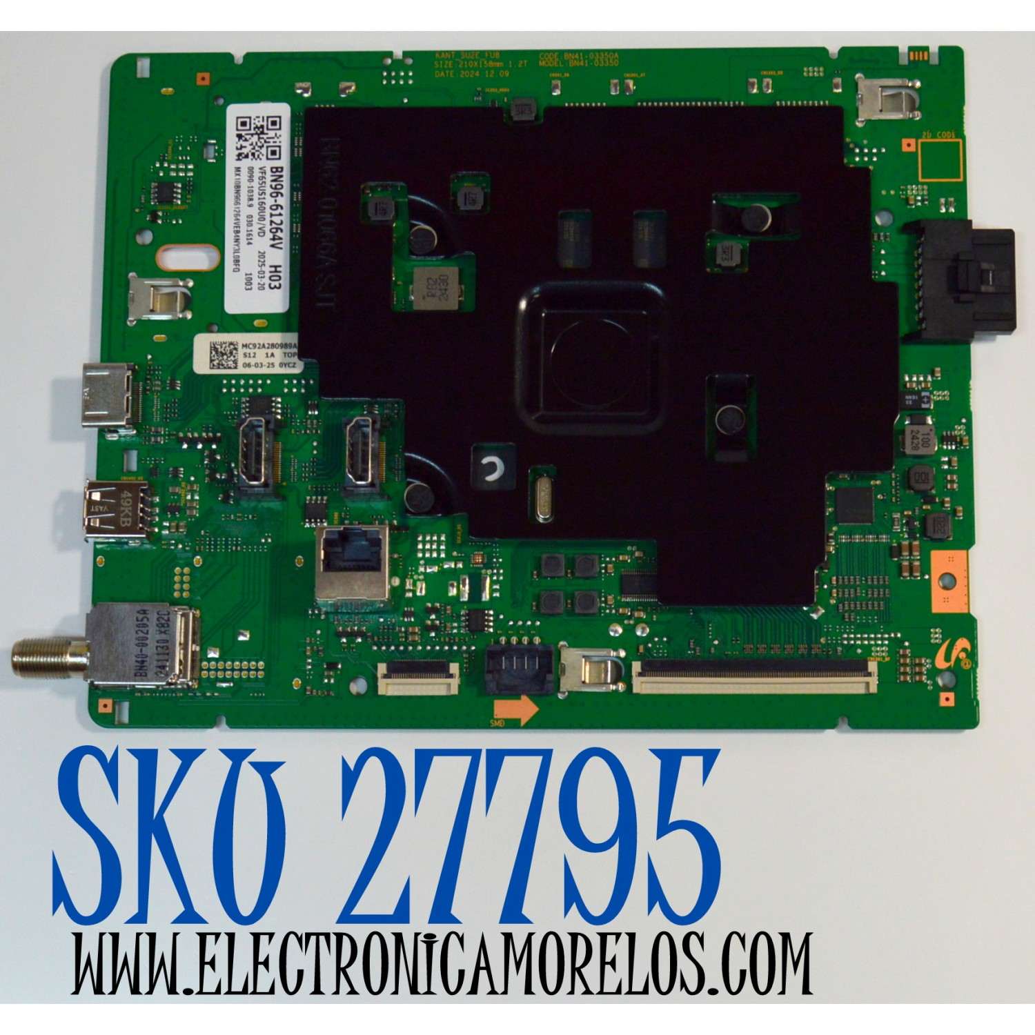 MAIN ORIGINAL PARA TV SAMSUNG 4K UHD HDR SMART TV / NUMERO DE PARTE BN96-61264V / BN41-03350A / BN41-03350 / KANT_SU2E_FU8 / BN9661264V / PANEL CY-BF065HGHV8H / DISPLAY ST6451D06-9 V2.1 / MODELO UN65U8000FBXZA / UN65U8000FBXZA CB01