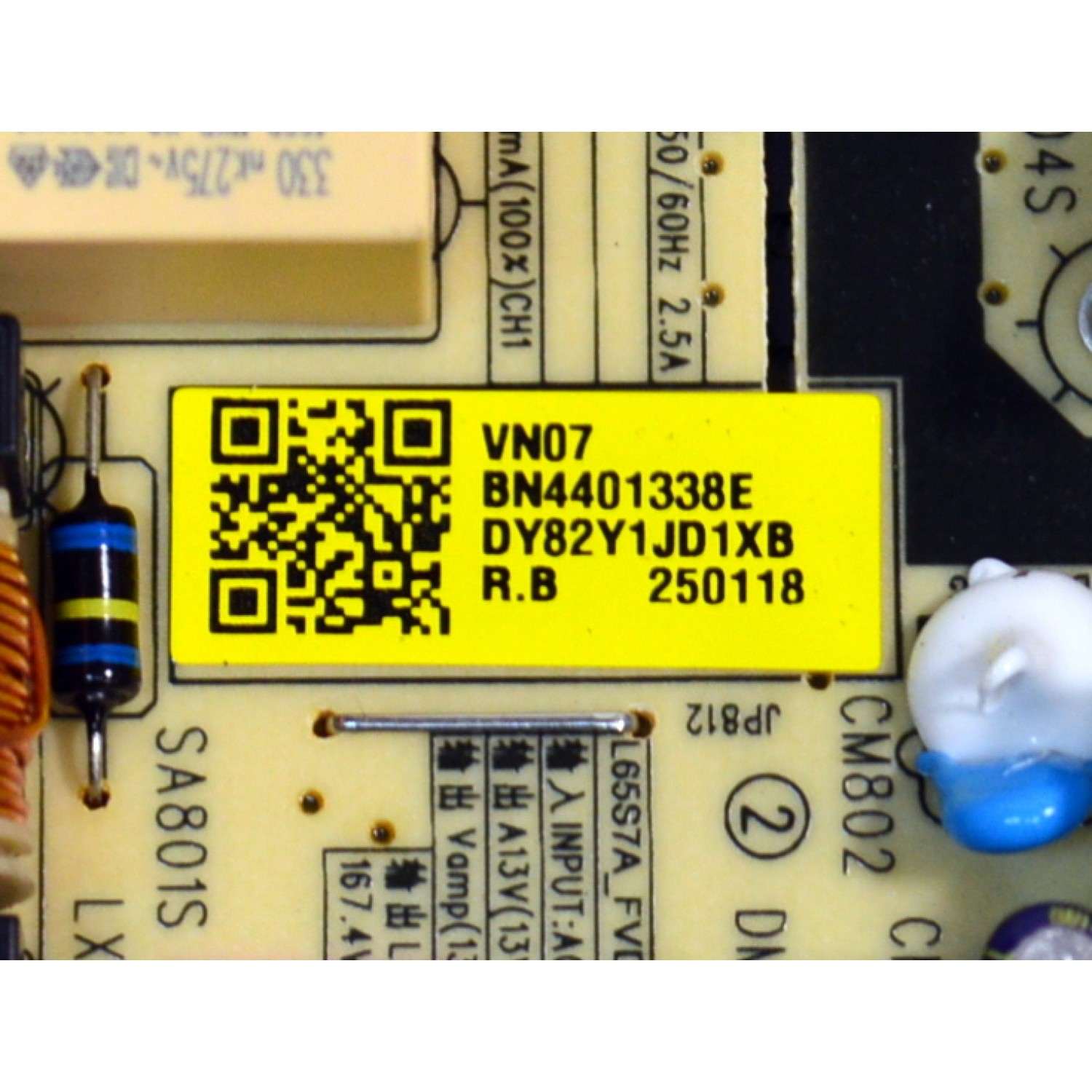 FUENTE DE PODER ORIGINAL PARA TV SAMSUNG / NUMERO DE PARTE BN44-01338E / L65S7A_FVD / BN4401338E / PANEL CY-BF065HGHV8H / DISPLAY ST6451D06-9 V2.1 / MODELO UN65U8000FBXZA / UN65U8000FBXZA CB01 - Imagen 3