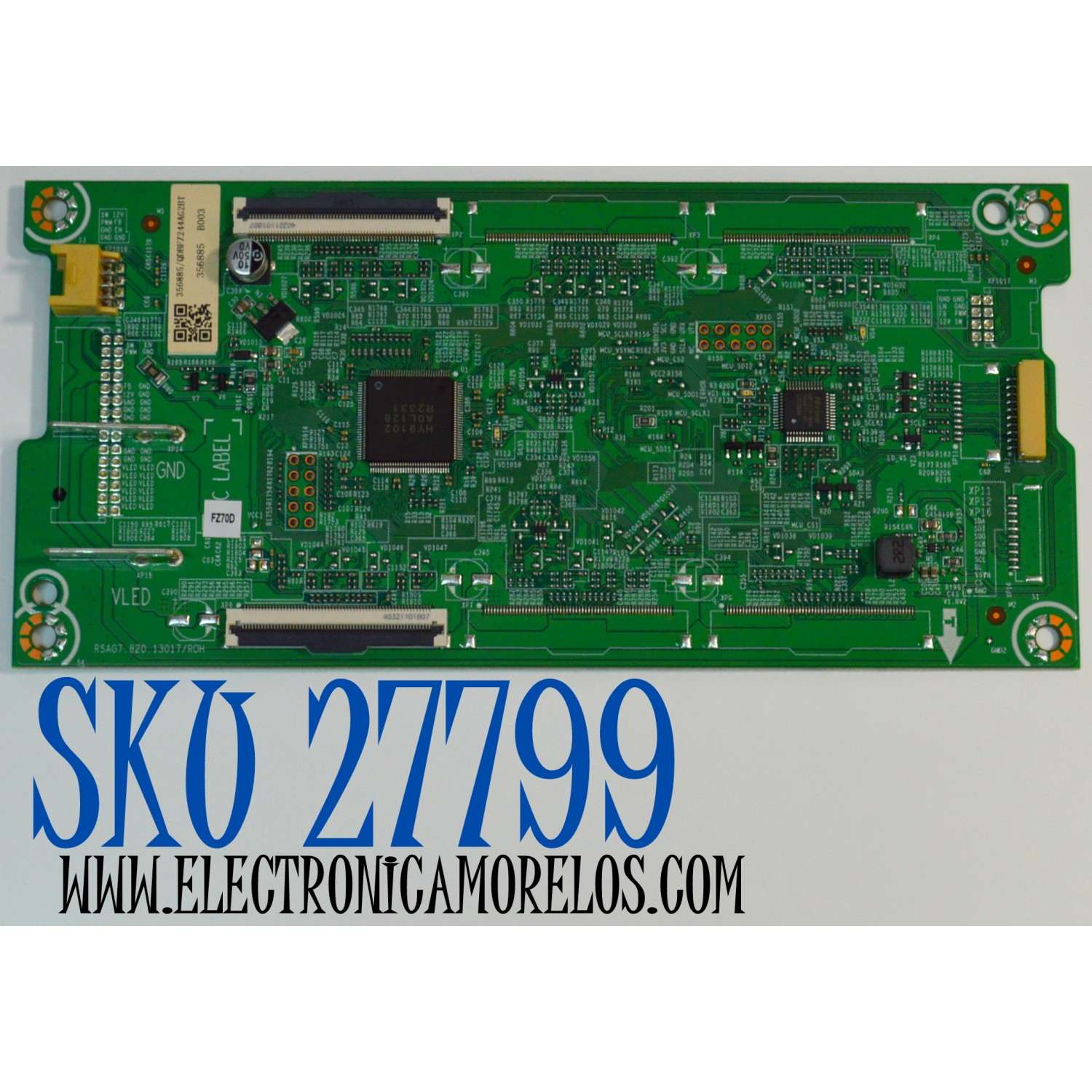LED DRIVER ORIGINAL PARA TV HISENSE / NUMERO DE PARTE 356885 / RSAG7.820.13017/ROH / 4DE46422C / KB-6160 / PANEL HD650H3U51-T0LN / DISPLAY T650QVN07.H / MODELO 65U75N
