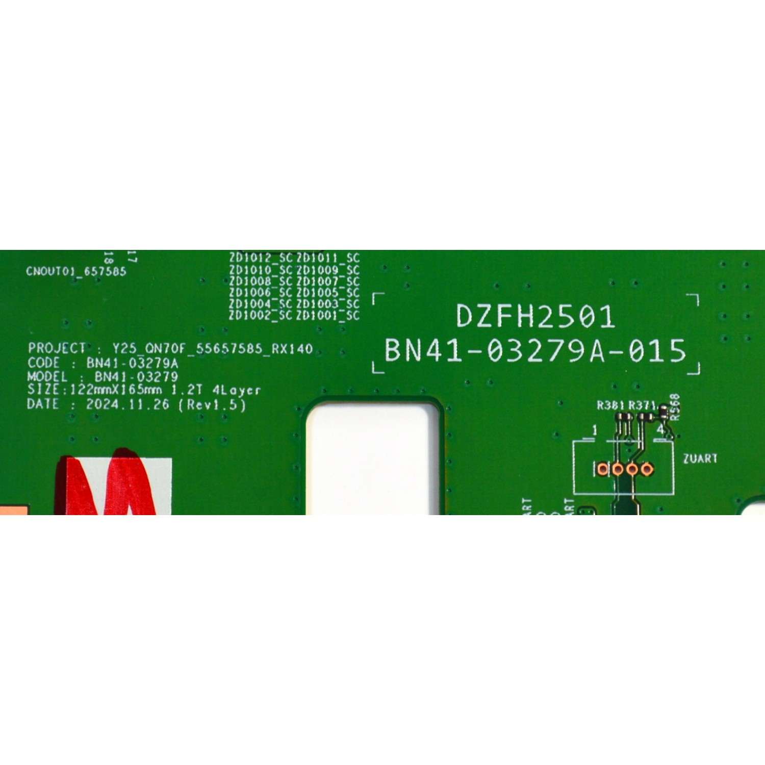 LED DRIVER ORIGINAL PARA TV SAMSUNG / NUMERO DE PARTE BN94-18543A / DZFH2501 / BN41-03279A-015 / BN41-03279A / BN41-03279 / BN9418543A / PANEL CY-QF075RMHV1H / DISPLAY ST746AD05-D V2.1 / MODELO QN75LS03FWDXZA / QN75LS03FWDXZA CA01 - Imagen 3