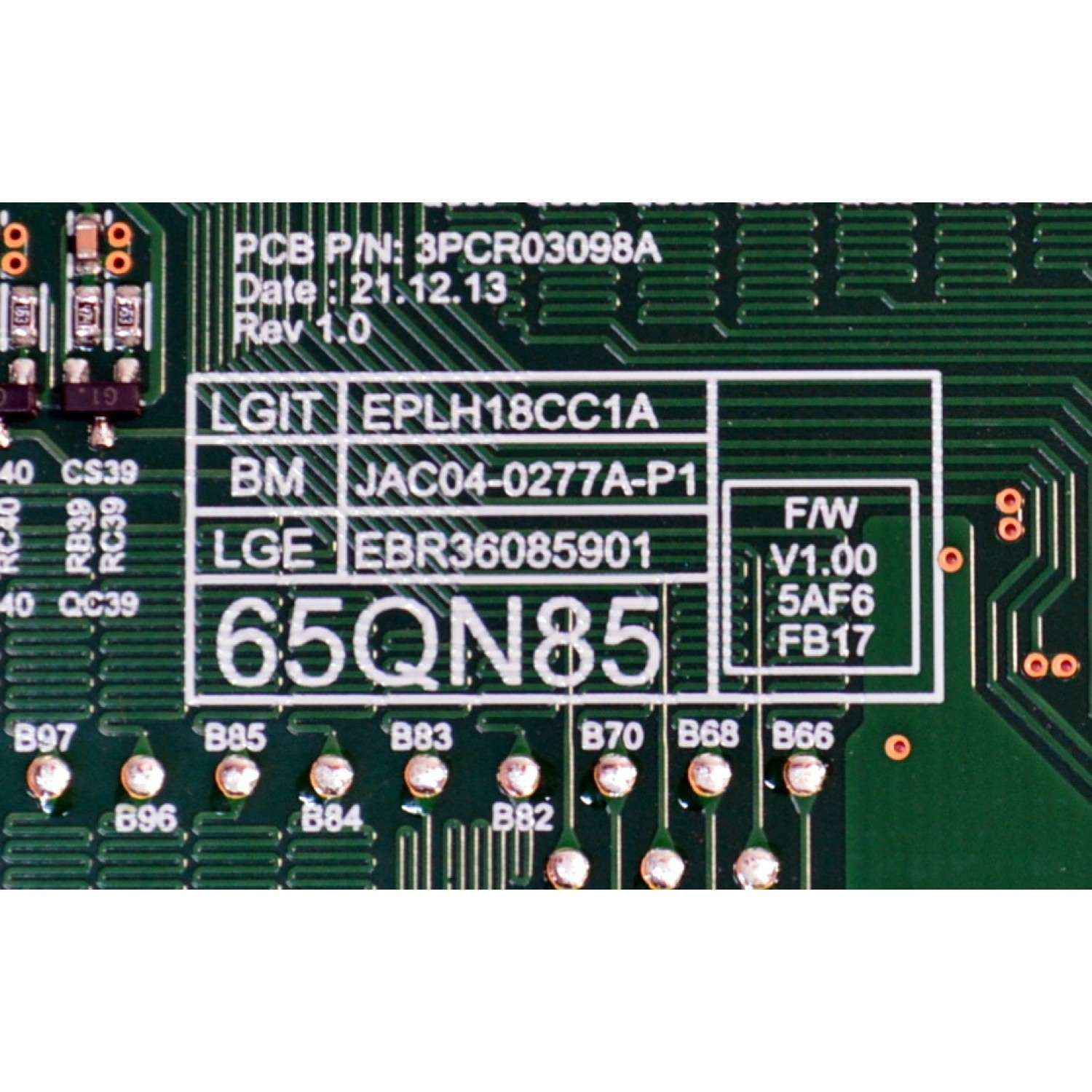 LED DRIVER ORIGINAL PARA TV LG / NUMERO DE PARTE EBR36085901 / 3PCR03098A / JAC04-0277A-P1 / EPLH18CC1A / PANEL NC650QQB-ABLH1 / DISPLAY HV650QUB-E9E / BOARD HV650QUB_XPCB_R1/S2 / 47-6002907 / MODELO 65QNED85AQA / 65QNED85AQA.BUSGLJR - Imagen 2
