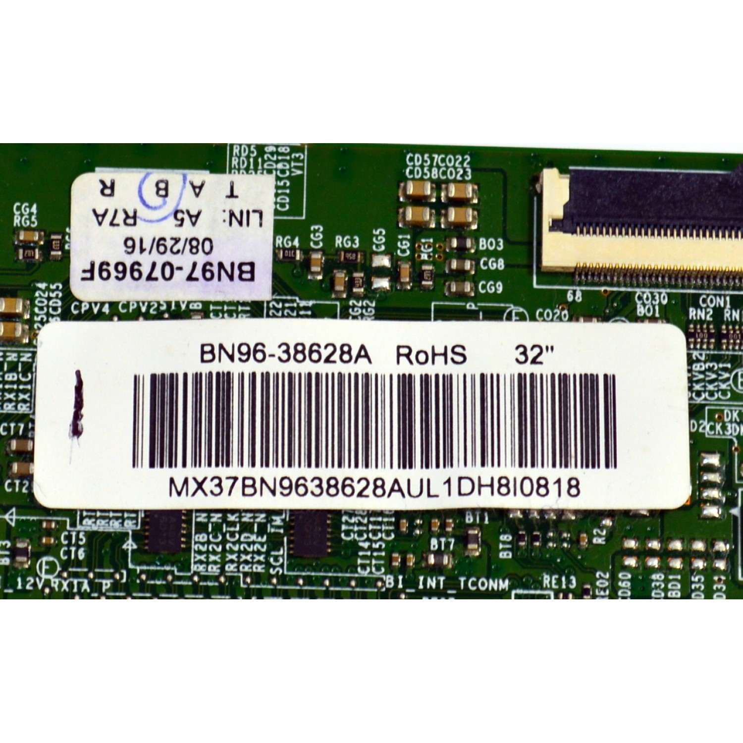 T-CON ORIGINAL PARA TV SAMSUNG / NUMERO DE PARTE BN96-38628A / BN41-02111A / BN41-02111 / BN9638628A / BN97-07969F / PANEL CY-JJ032BGLV4H / MODELO UN32J5205AFXZA / UN32J5205AFXZA FA05 - Imagen 2