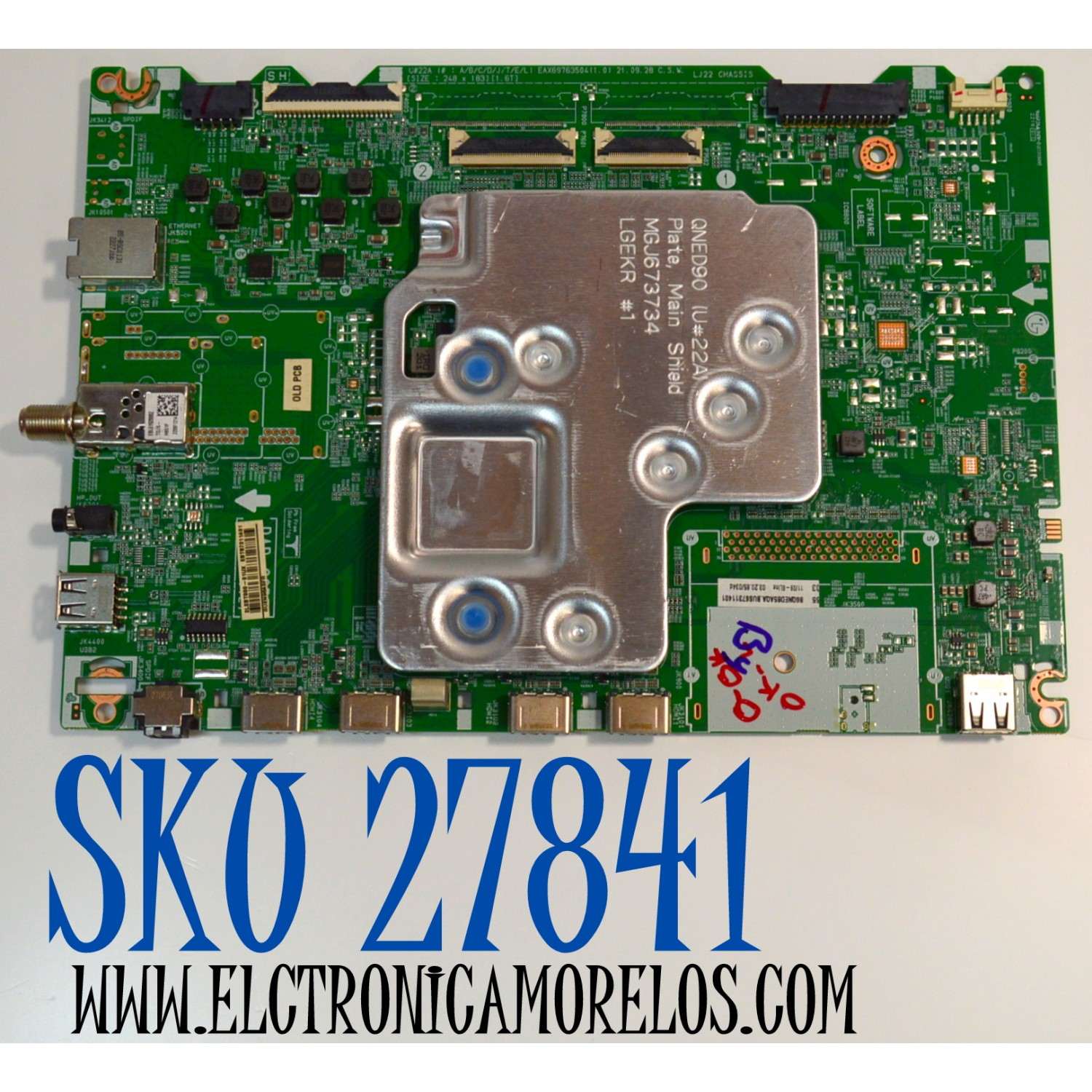 MAIN ORIGINAL PARA TV LG 4K UHD HDR SMART TV / NUMERO DE PARTE EBT67311401 / EAX69763504 / EAX69763504(1.0) / 67311401 / PANEL NC860QQD-AALH1 / DISPLAY LC860DQR (SP)(A1) / MODELO 86QNED85AQA.BUSYLJR / 86QNED85AQA