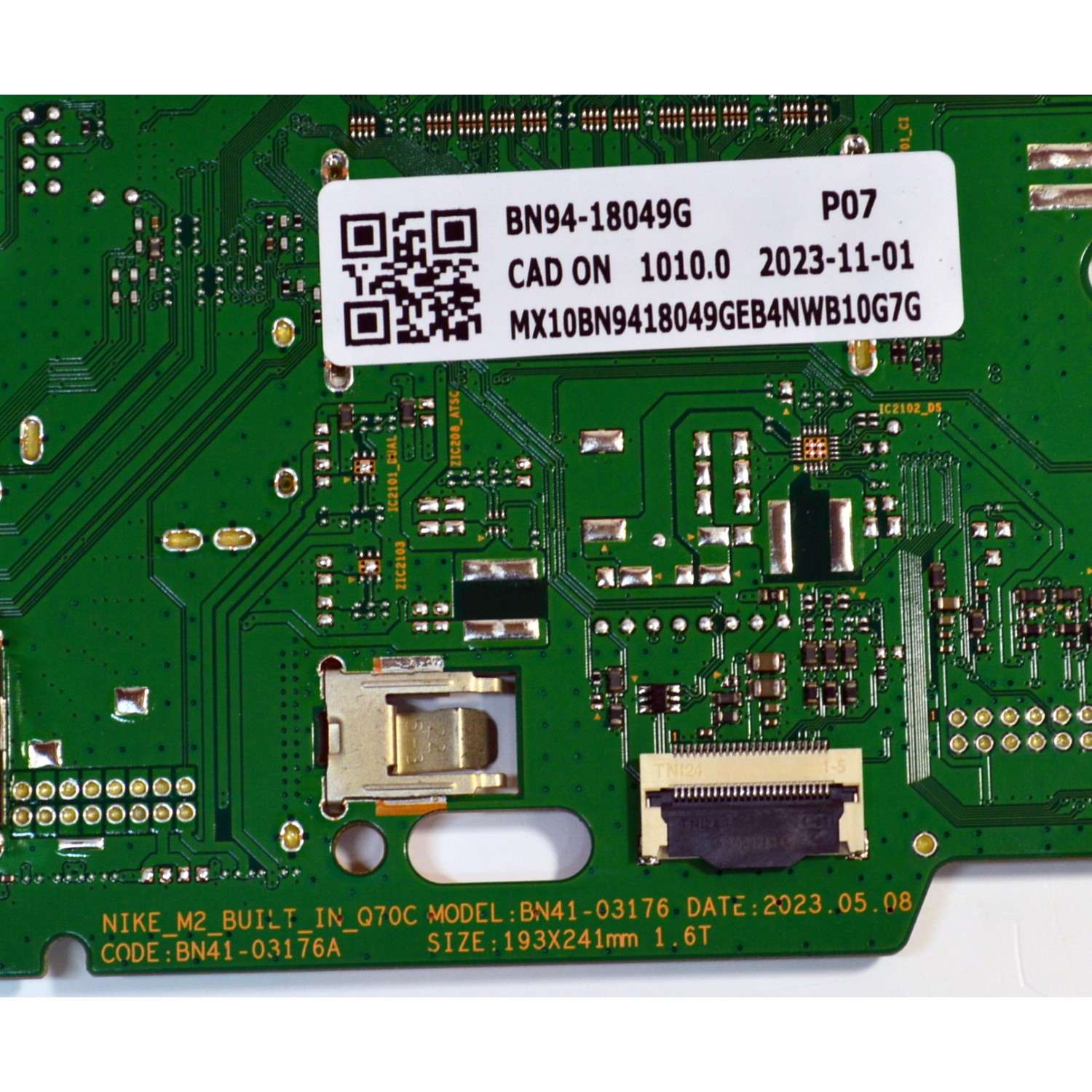 MAIN ORIGINAL PARA TV SAMSUNG 4K UHD HDR SMART TV / NUMERO DE PARTE BN94-18049G / BN41-03176A / BN41-03176 / BN9418049G / PANEL CY-QC075FGHV7H / DISPLAY ST7461D04-1 V2.1 / BOARD CSU17-XR-4 / CSU17-XL-4 / CSU17-XM-4 / MODELO QN75Q70CDFXZA CD05 - Imagen 3