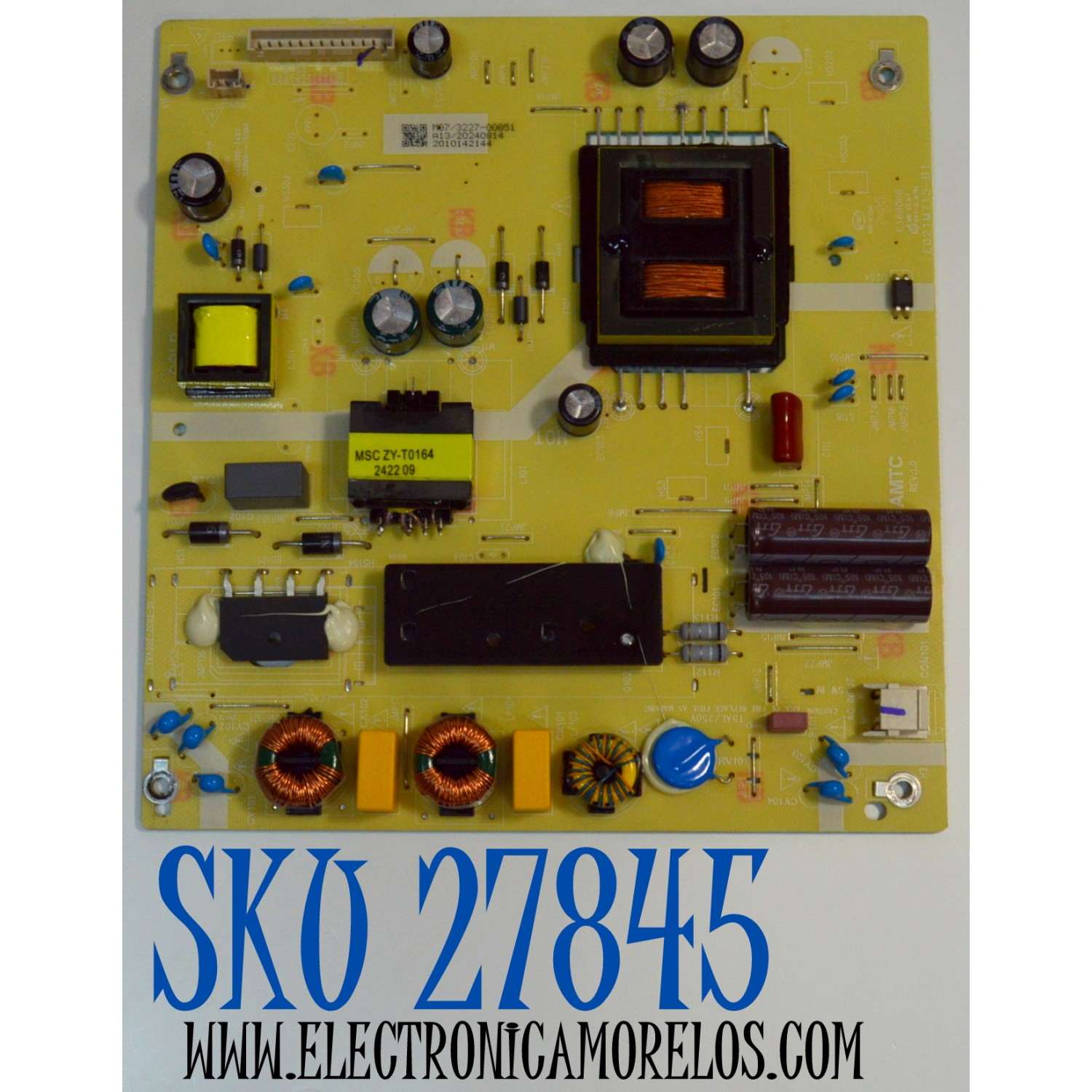 FUENTE DE PODER ORIGINAL PARA TV ROKU SELECT SERIES / NUMERO DE PARTE 514C4302M07 / TV4302-ZC02-01 / E021M715-B1 / M07/3227-00851 / 2010142144 / DISPLAY V430DJ1-Q01 REV.D2 / MODELO 43R4AX / 43R4A4