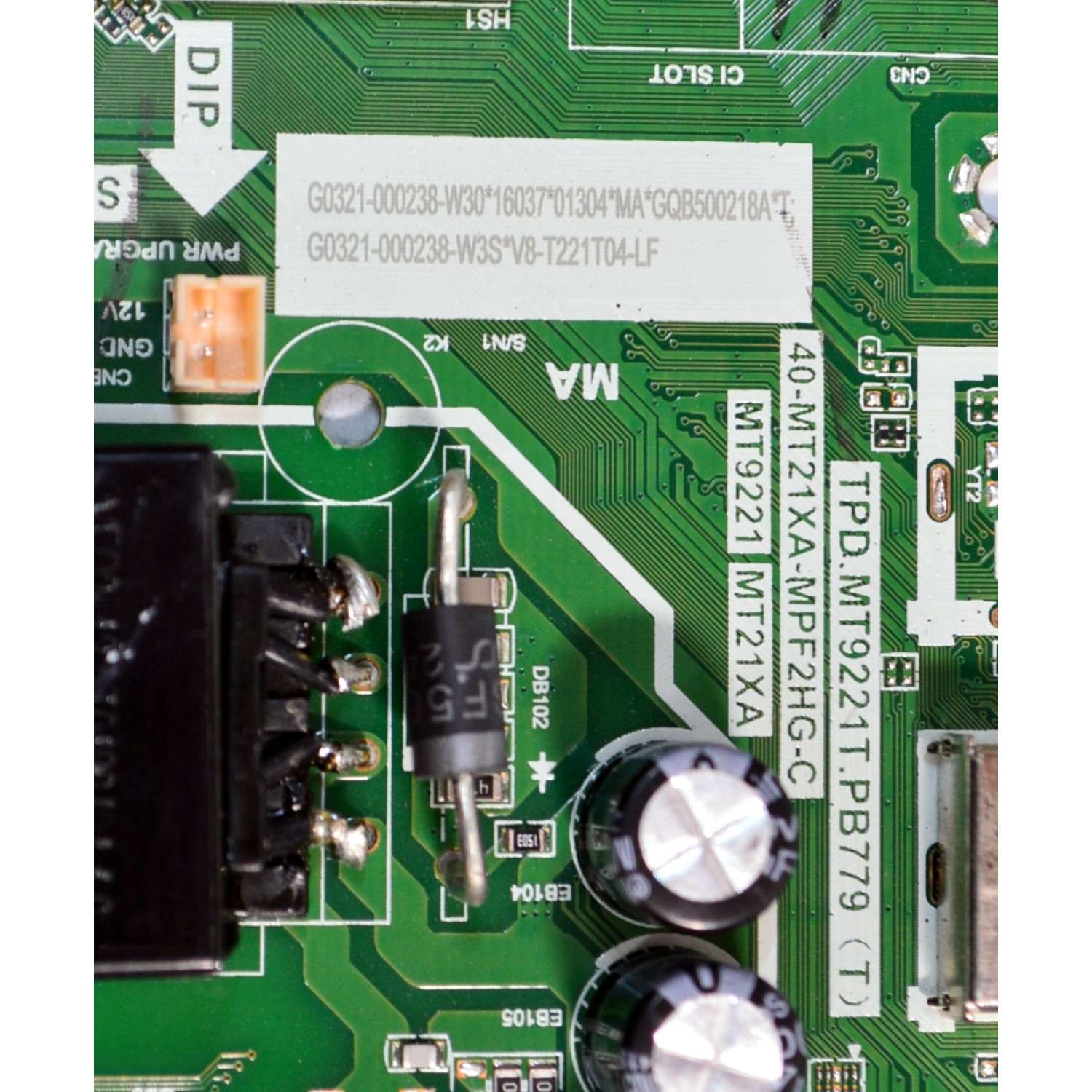 MAIN FUENTE COMBO ORIGINAL PARA TV TCL HD GOOGLE TV / NUMERO DE PARTE G0321-000238 / TPD.MT9221T.PB779 (T) / 40-MT21XA-MPF2HG-C / MT9221 / MT21XA / G0321-000238-W30 / G0321-000238-W3S / PANEL LVW320NDLL / DISPLAY PT320AT02-6 VER.1.0 / MODELO 32S21BG - Imagen 3