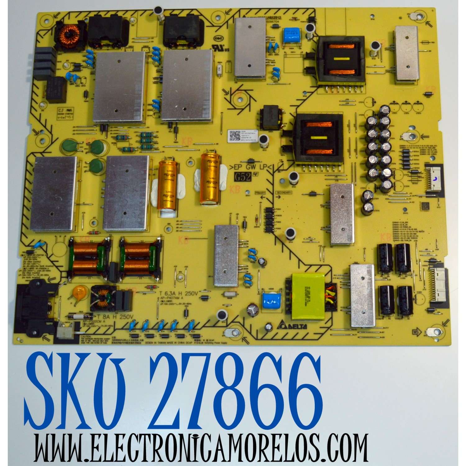 FUENTE DE PODER ORIGINAL PARA TV SONY / NUMERO DE PARTE 102410111 / AP-P500CM / 2955096704 / AP-P407AM A / 1-0241-011-1 / PANEL YDFO075MNS11 / DISPLAY ST7461D04-B V2.2 / MODELO K-75XR50C / K75XR50C
