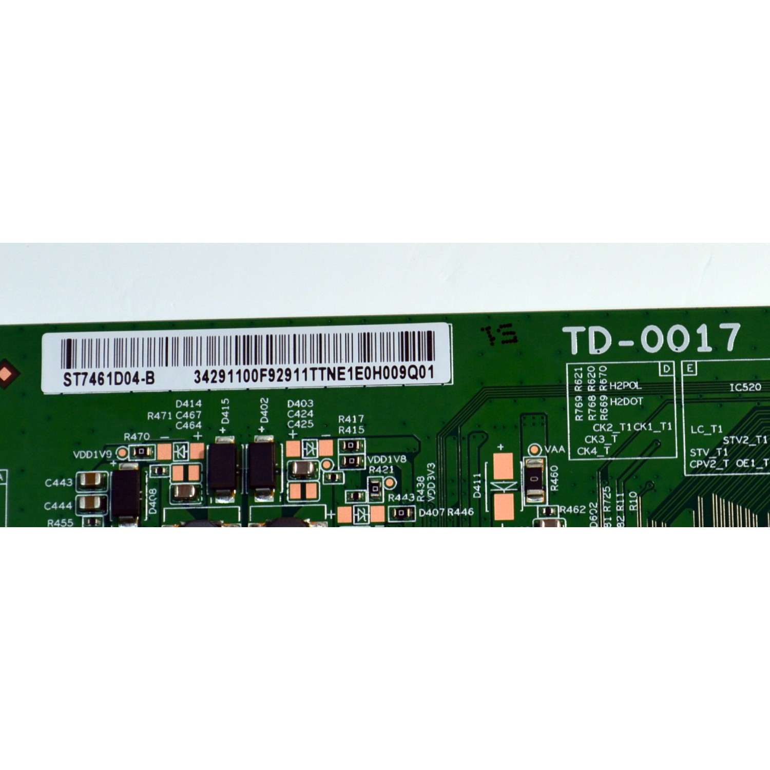 T-CON ORIGINAL PARA TV SONY / NUMERO DE PARTE 34291100F929 / TD-0017 / ST7461D04-B / 34291100F92911TTNE / PANEL YDFO075MNS11 / DISPLAY ST7461D04-B V2.2 / MODELO K-75XR50C / K75XR50C - Imagen 2