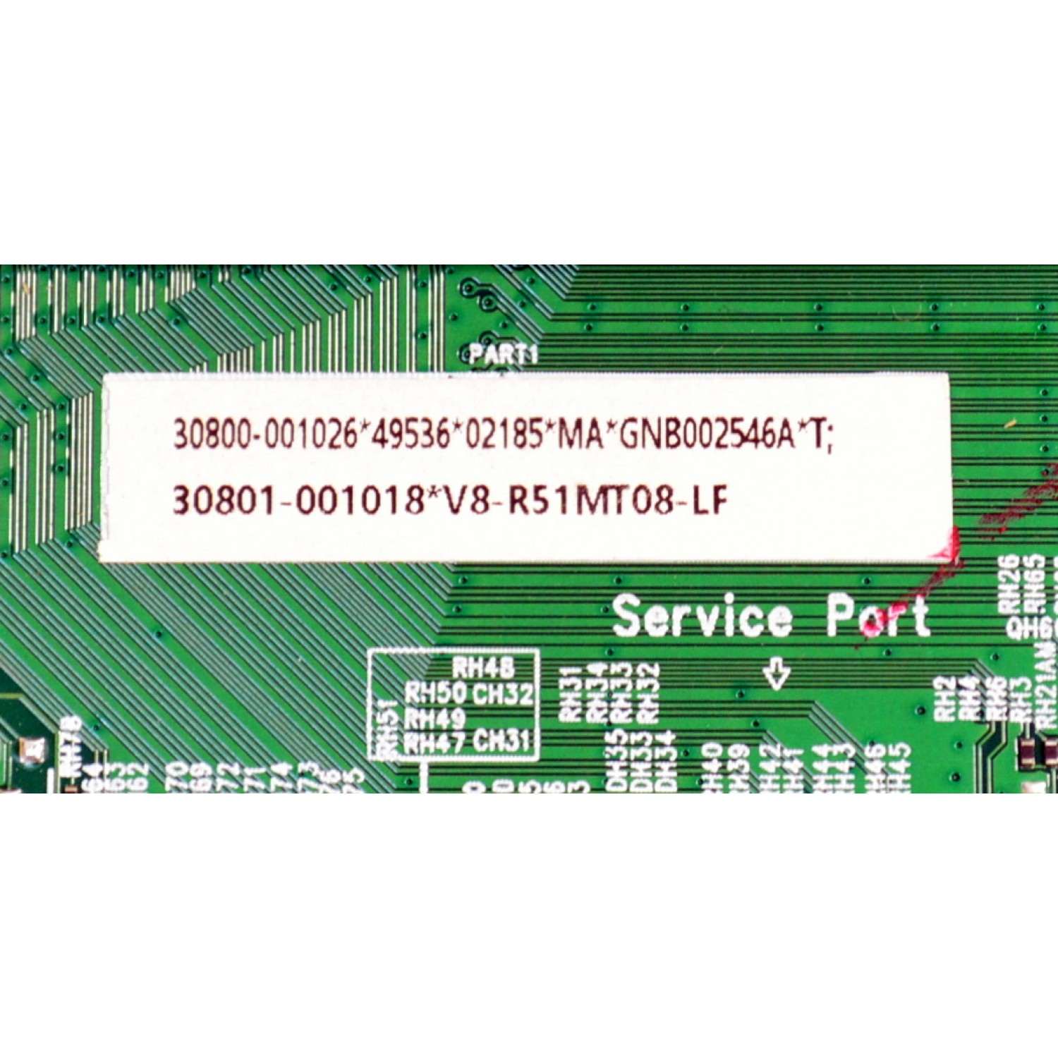MAIN ORIGINAL PARA TV TCL 4K UHD HDR GOOGLE TV / NUMERO DE PARTE 30800-001026 / 40-R51MPF-MAD2HG / 11602-500852 / 30801-001018 / V8-R51MT08-LF / PANEL LVU580NDEL / DISPLAY CV580U3-L02 REV:01 / MODELO 58S470G - Imagen 2