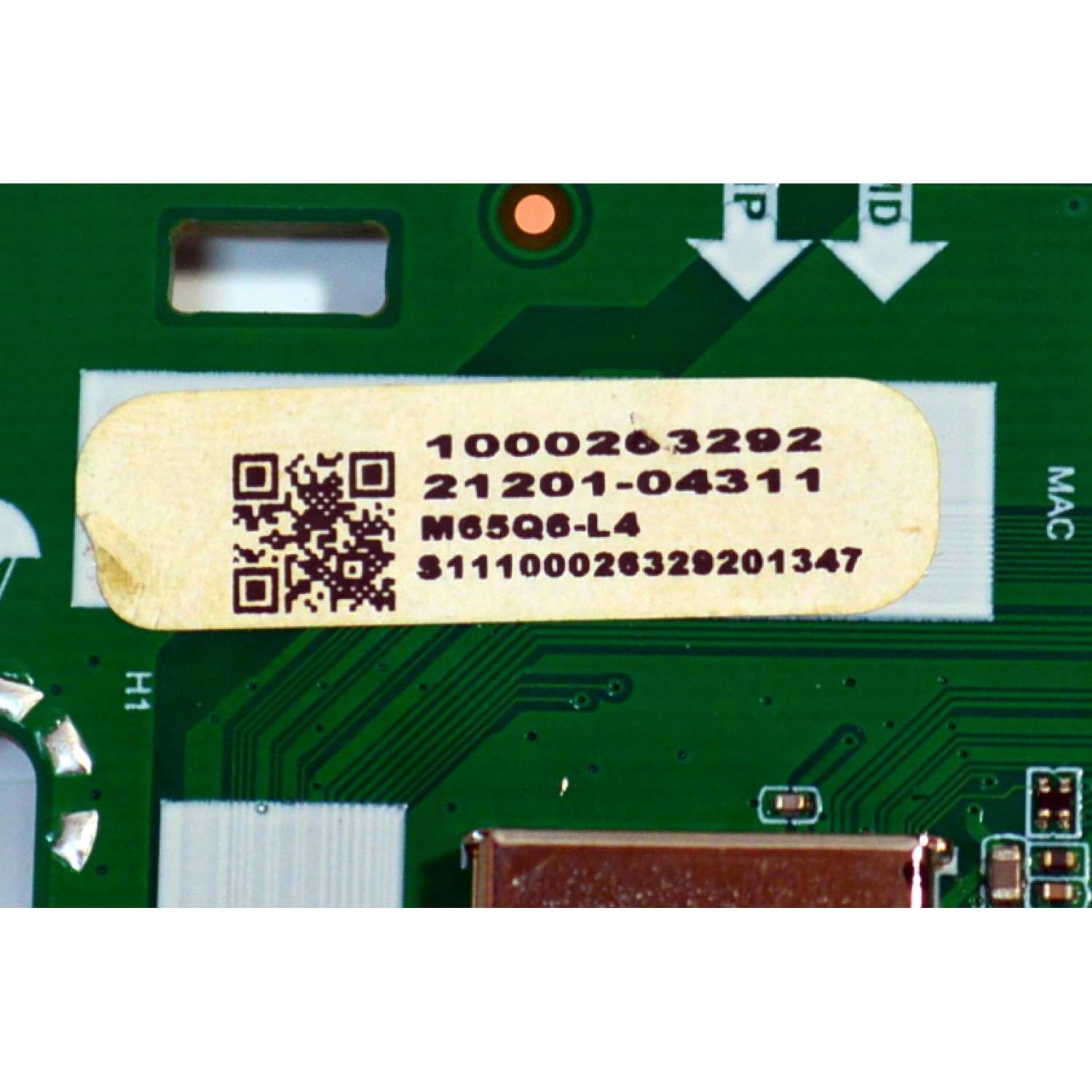 MAIN ORIGINAL PARA TV VIZIO / NUMERO DE PARTE 21201-04311 / TD.MT5691.U757 (T) / 1000263292 / PANEL BOEI650WQ1 / DISPLAY HV650QUB-F71 / MODELO M65Q6-L4 / M65Q6-L4 LBSFR7KA - Imagen 3