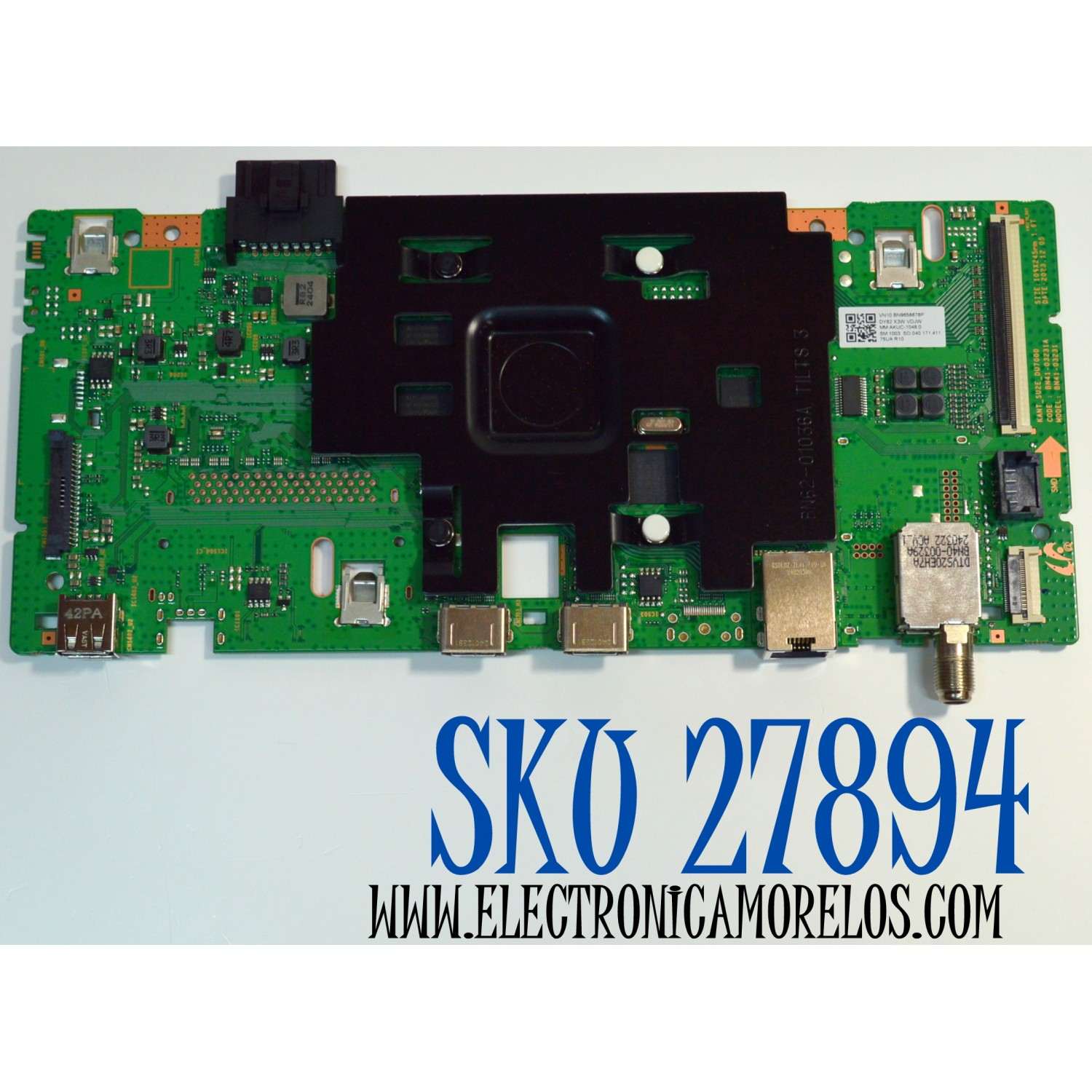 MAIN ORIGINAL PARA TV SAMSUNG 4K UHD HDR / NUMERO DE PARTE BN96-58678P / BN41-03231A / BN41-03231 / KAN_SU2E_DU7000 / BN9658678P / PANEL CY-BD075HGSV1H / DISPLAY JR745R3HC5K / BN96-58357A / MODELO UN75DU6900FXZA / UN75DU6900FXZA UA01