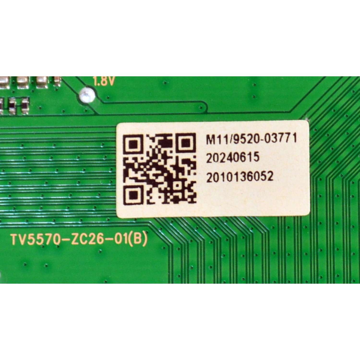 T-CON ORIGINAL PARA TV ONN / NUMERO DE PARTE TV5570-ZC26-01 / 513C5570M11 / TV5570-ZC26-01 (B) / M11/9520-03771 / 2010136052 / KB-6160A / DISPLAY HV750QUB-F91 REV.2.0 / MODELO 100044717 75" - Imagen 3