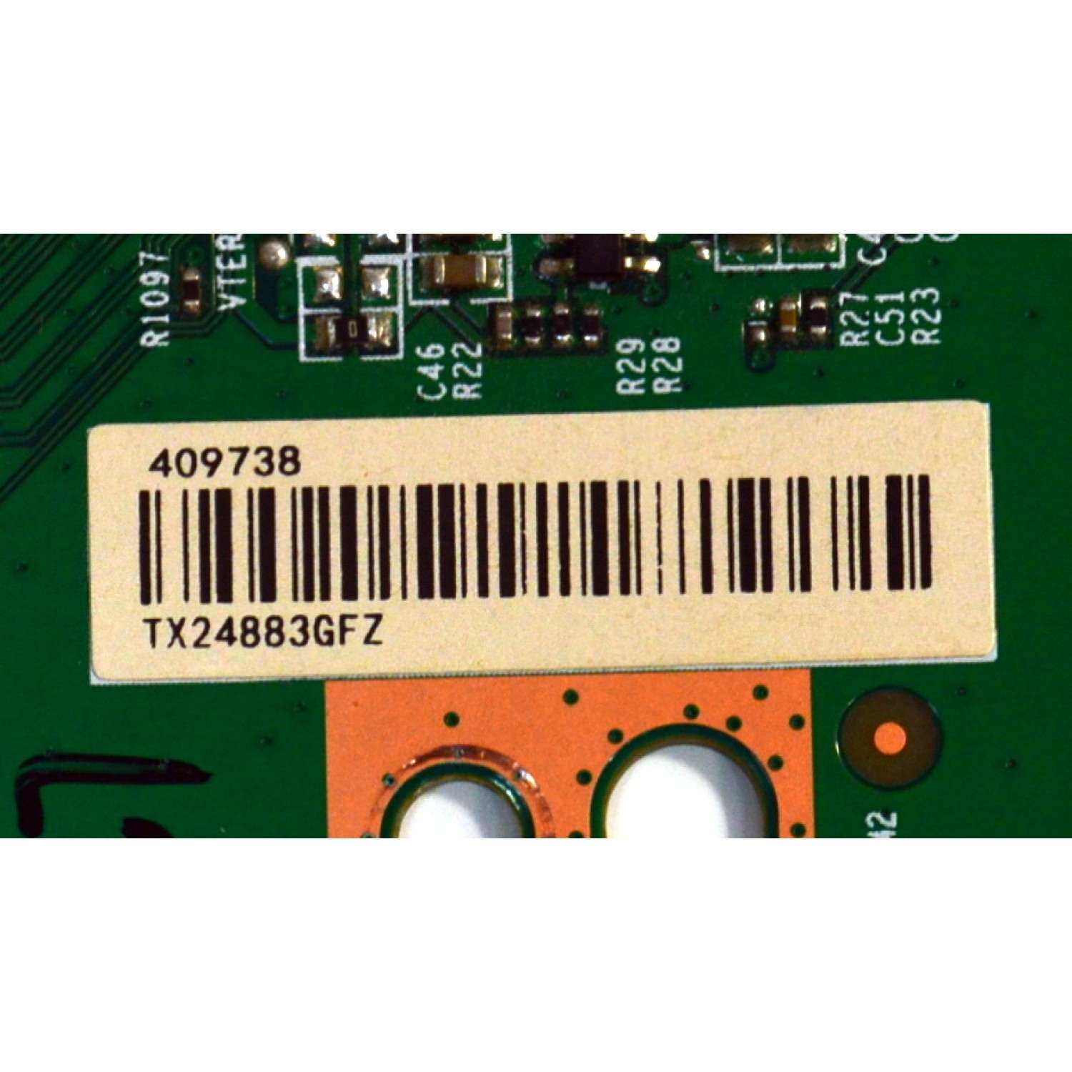 T-CON ORIGINAL PARA TV HISENSE / NUMERO DE PARTE 409738 / RSAG7.820.10545/ROH / TX24883GFZ / PANEL HD425Y1U71-T0L2\ROH / DISPLAY HV430QUB-F70 / MODELO 43R6E4 - Imagen 2