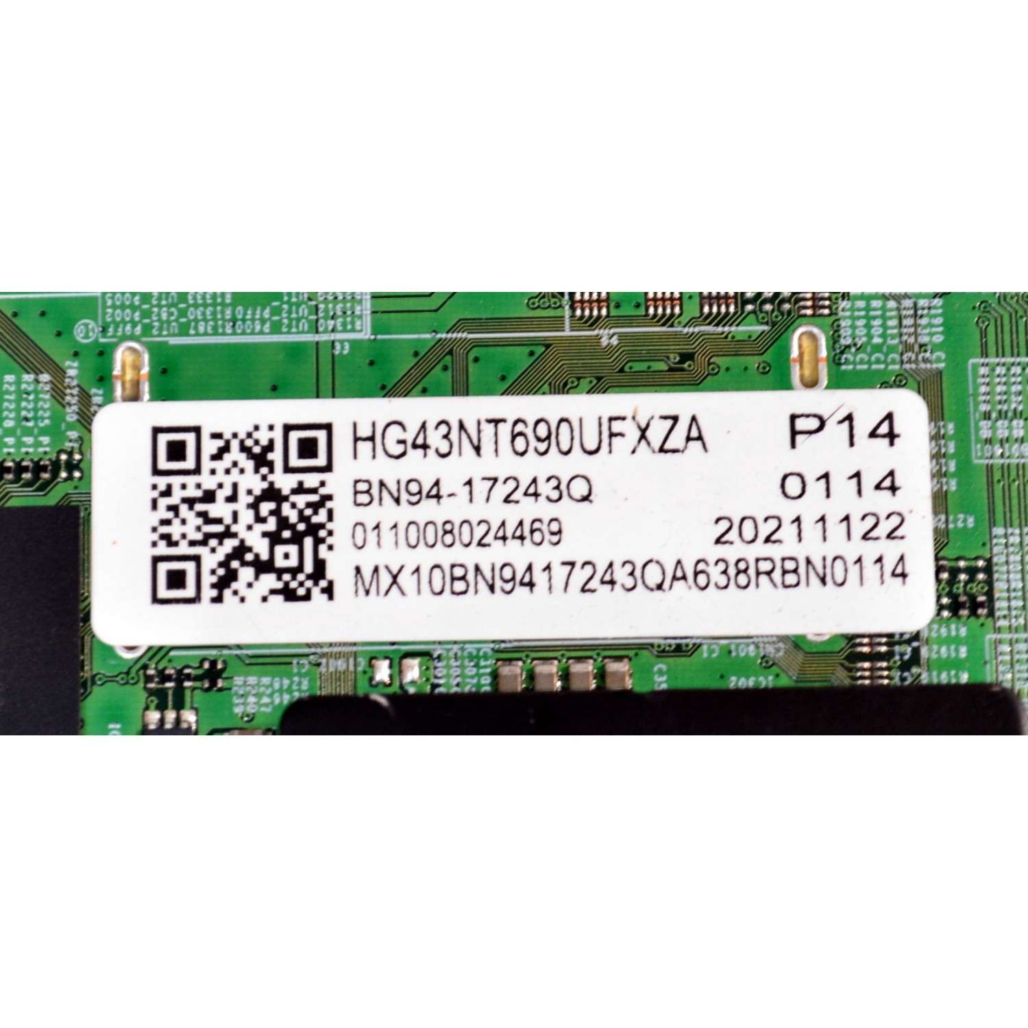 MAIN ORIGINAL PARA TV SAMSUNG / NUMERO DE PARTE BN94-17243Q / BN41-02611C / BN41-02611 / BN41-02611C-000 / DZFH2133 / BN9417243Q / BN97-18806R / PANEL CY-BT043HGAV3H / DISPLAY T430QVN03.K / BN96-52433A / MODELO HG43NT690UFXZA / HG43NT690UFXZA AA02 - Imagen 2