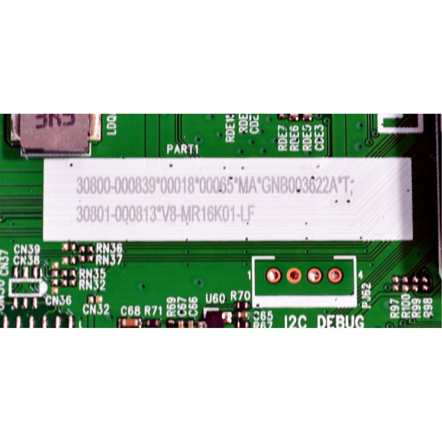 MAIN FUENTE COMBO ORIGINAL PARA TV TCL HD ROKU TV / NUMERO DE PARTE 30800-000839 / 11602-500740 / 40-MR16X3-MPB2HG / MR16X3 / 30801-000813 / V8-MR16K01-LF / PANEL LVW320NDFL / DISPLAY CV320H2-L02 REV:01 / MODELO 32S331 - Imagen 2