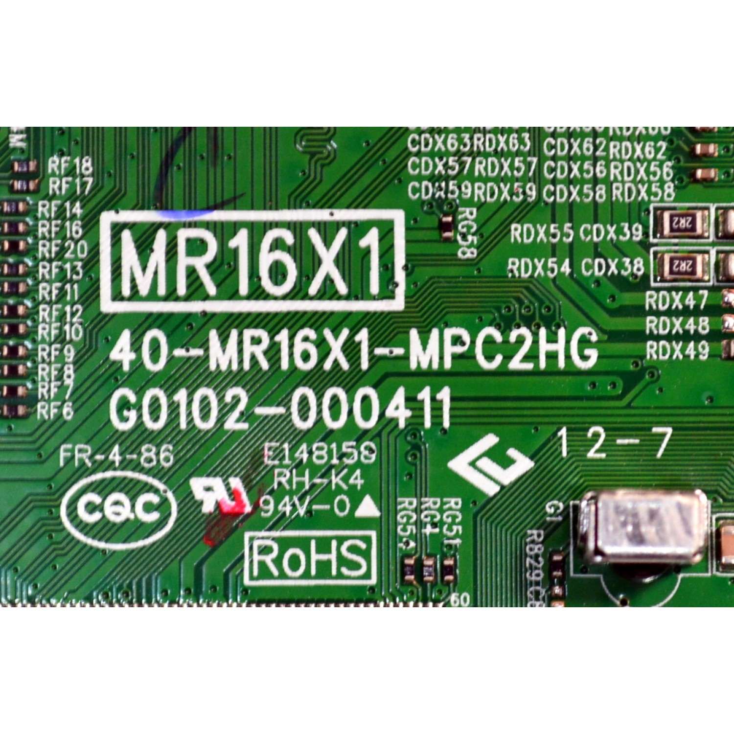 MAIN FUENTE COMBO ORIGINAL PARA TV TCL HD ROKU TV / NUMERO DE PARTE G0321-000260 / 40-MR16X1-MPC2HG / G0102-000411 / MR16X1 / G0321-000260-Z00 / G0321-000260-Z0S / V8-MR16K01-LF / PANEL LVW320NDLL / DISPLAY CV320H2-L02 REV:02 / MODELO 32S331 - Imagen 3