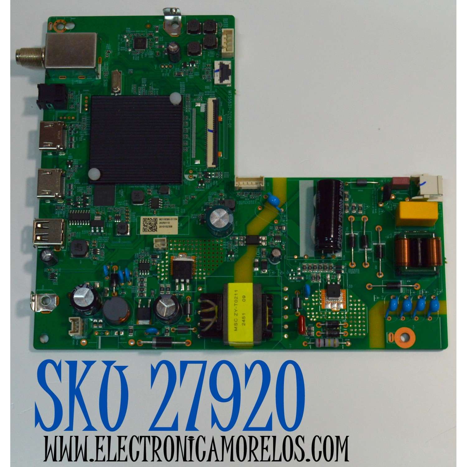 MAIN FUENTE COMBO ORIGINAL PARA TV VIZIO / NUMERO DE PARTE 515C55831M21 / MT55831-ZC01-01 / M21/8390-01154 / 2010152308 / DISPLAY PT236AT05-1 VER.1.0 / MODELO VHD24M-0810 / VHD24M-0810 LMC1U2MB