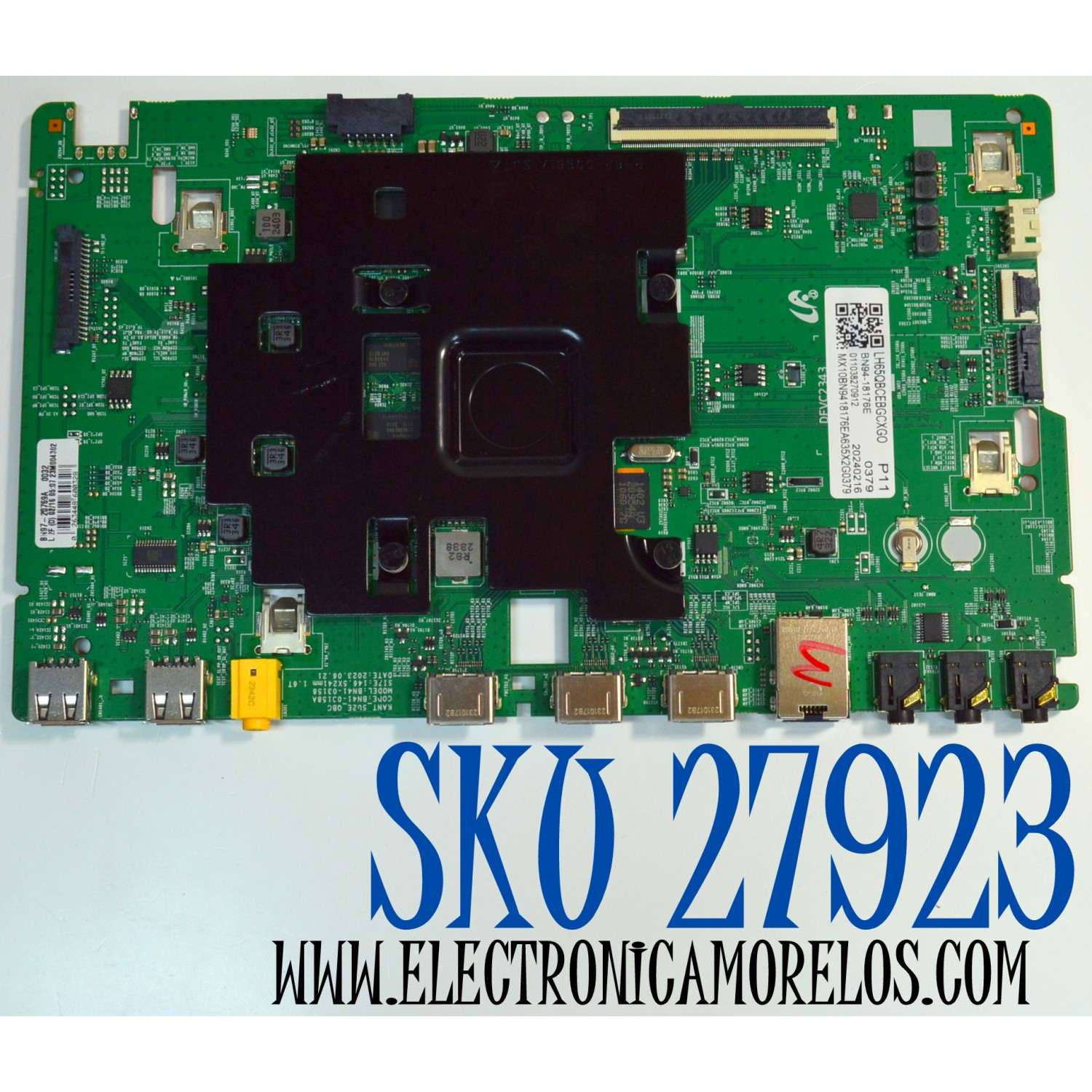 MAIN ORIGINAL PARA TV SAMSUNG / NUMERO DE PARTE BN94-18176E / BN41-03158A / BN41-03158 / BN9418176E / BN97-20769A / PANEL CY-NC065HGHVXH / DISPLAY ST6451D06-1 V2.1 / BN96-54527A / MODELO LH65QBCEBGCXGO