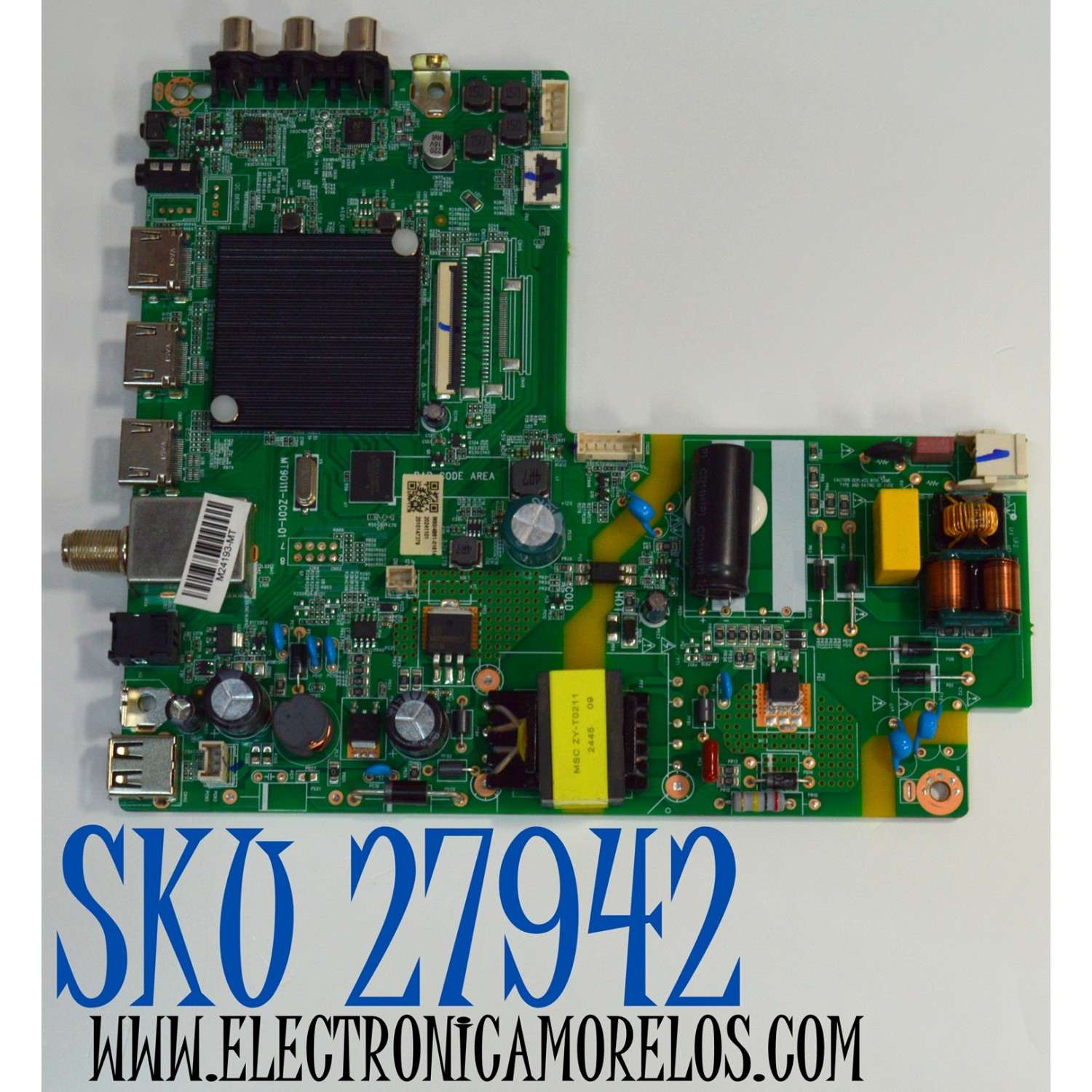 MAIN FUENTE COMBO ORIGINAL PARA TV ONN ROKU HD / NUMERO DE PARTE 515C90111M60 / MT90111-ZC01-01 / M60/4861-01614 / 2010147379 / M24193-MT / MODELO 100012589 32"